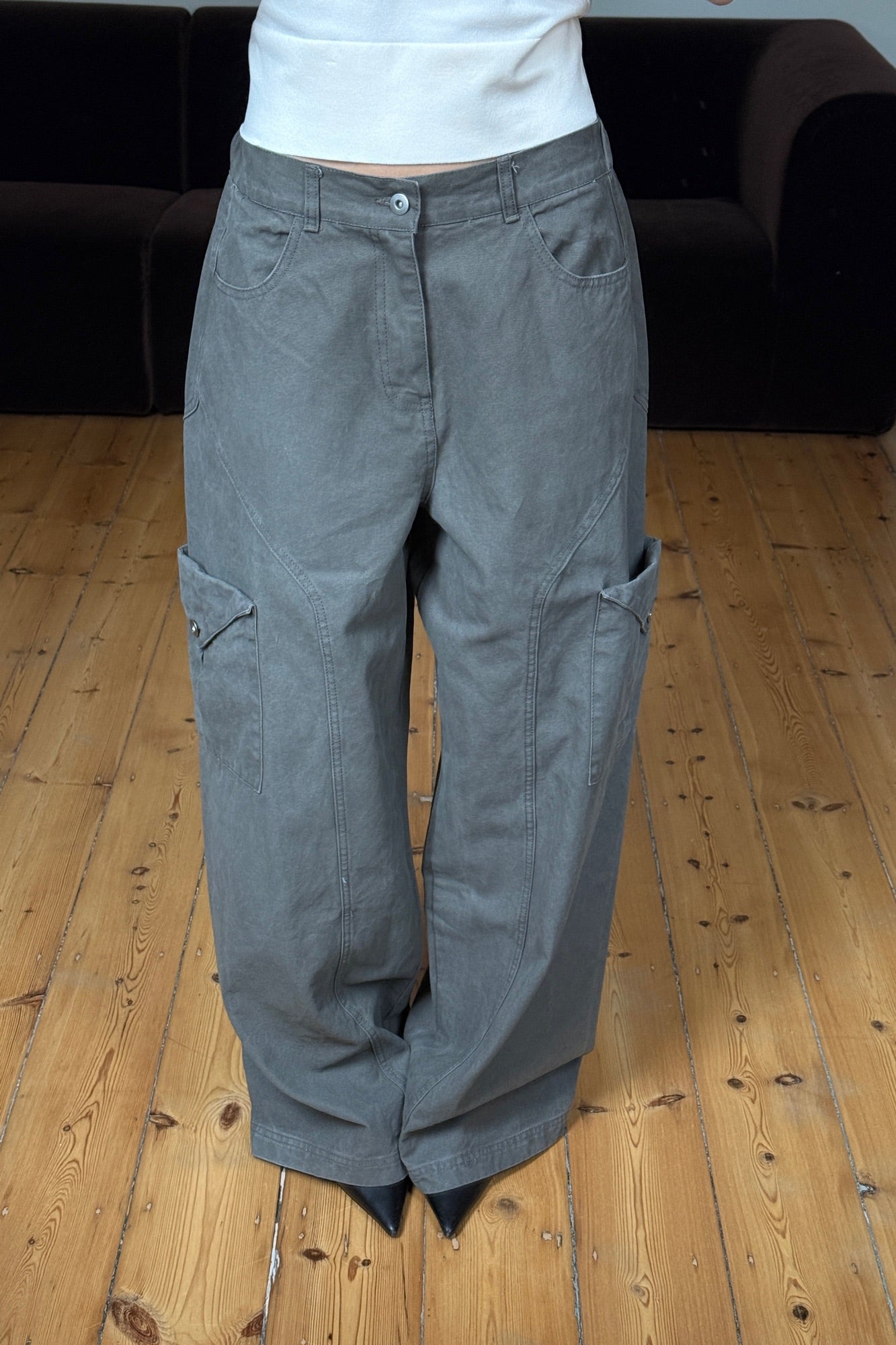Annie Cargo Pant Dark Grey