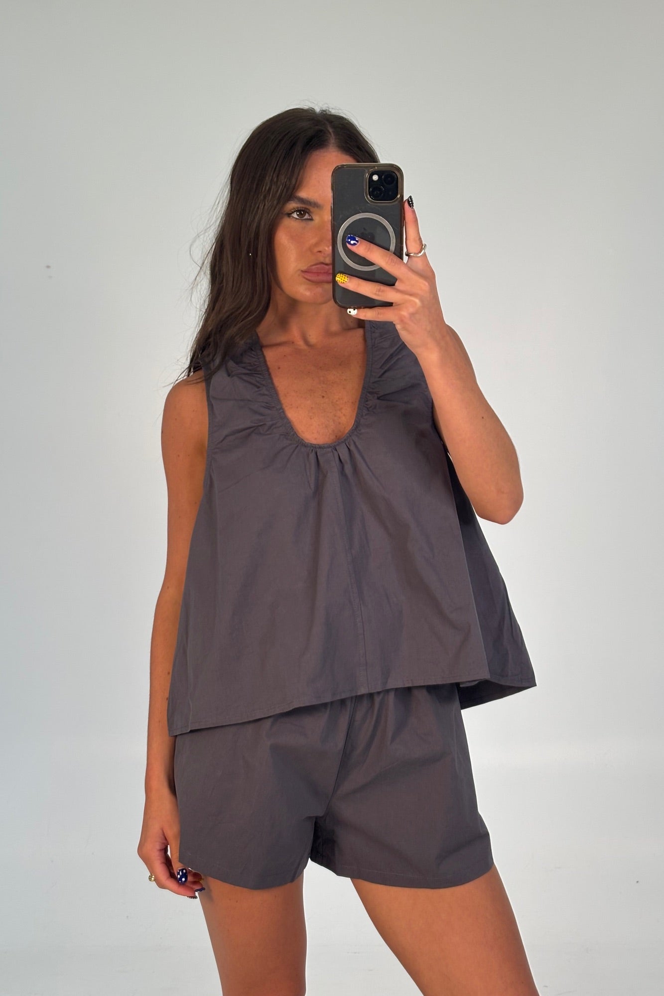 Kyla Top Charcoal