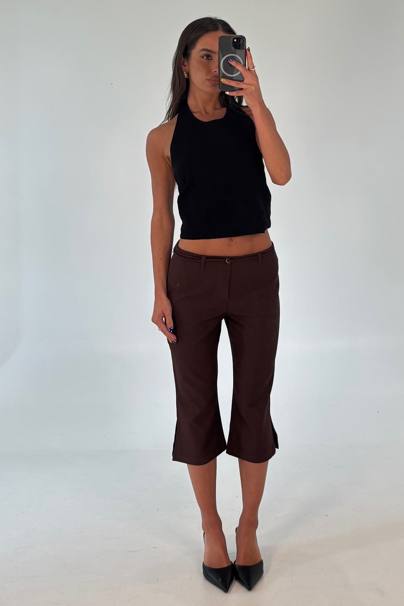 Nardia Capri Pant Chocolate