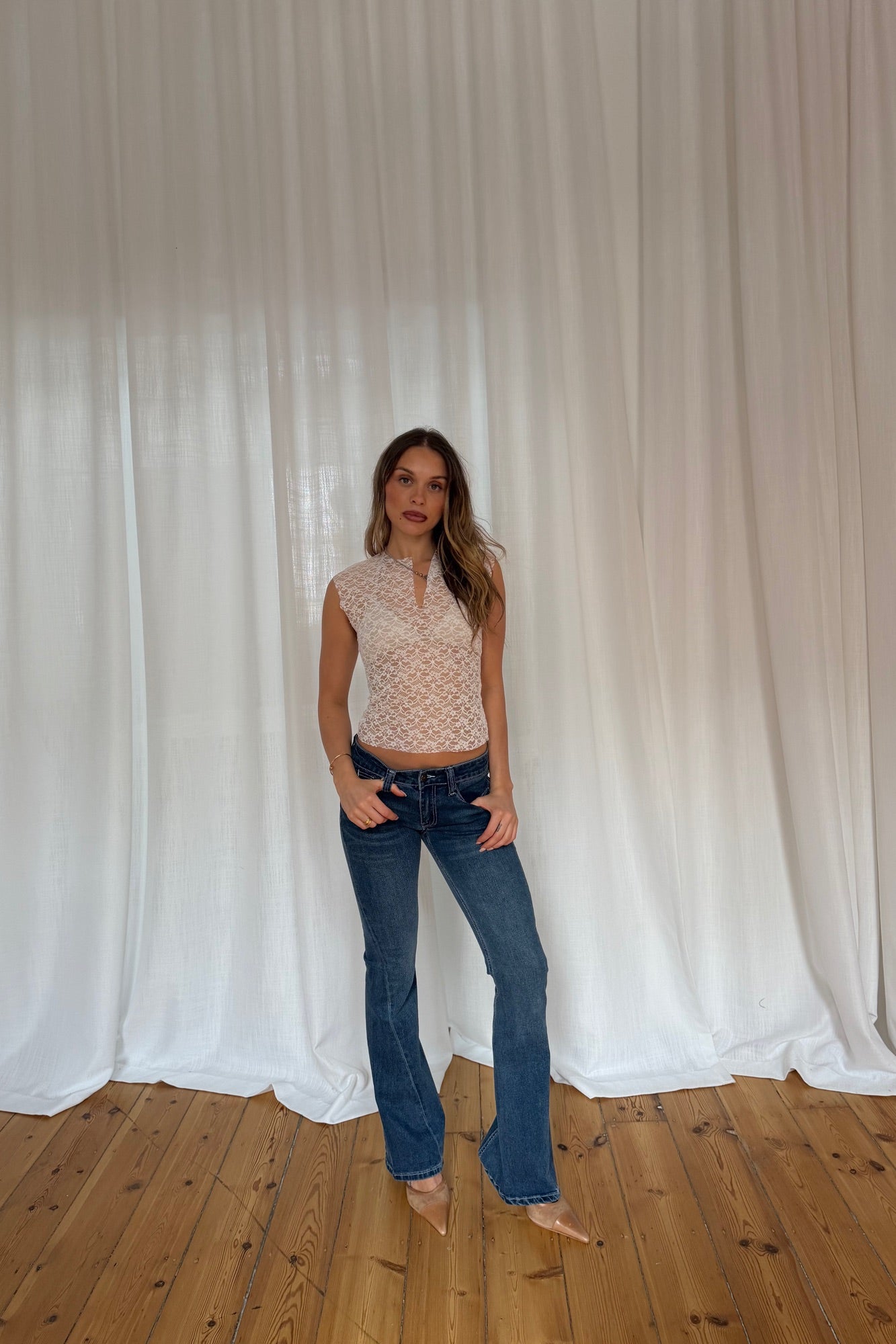 Tribeca Lace Top Moonlight