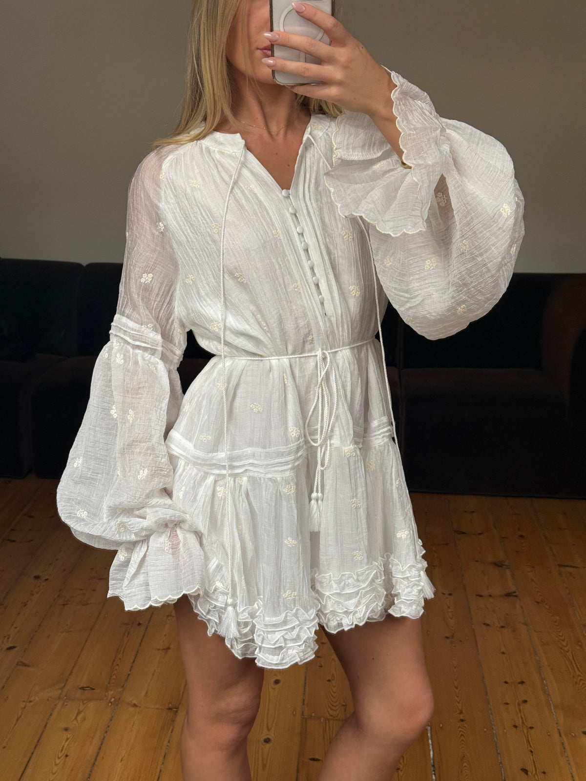 Celina Mini Dress White