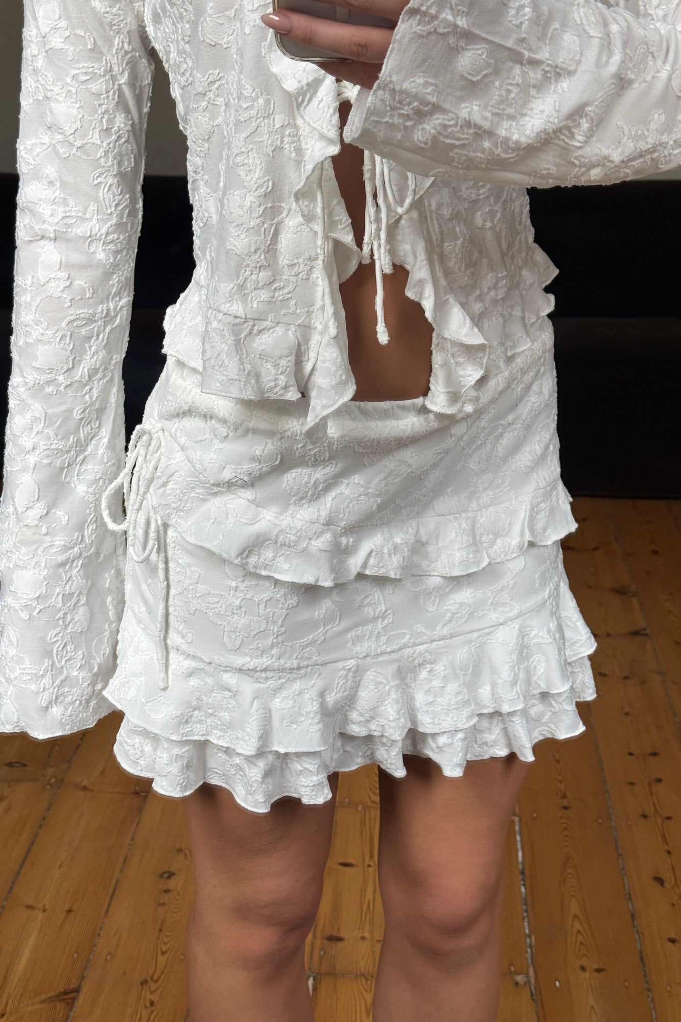 Lani Mini Skirt White