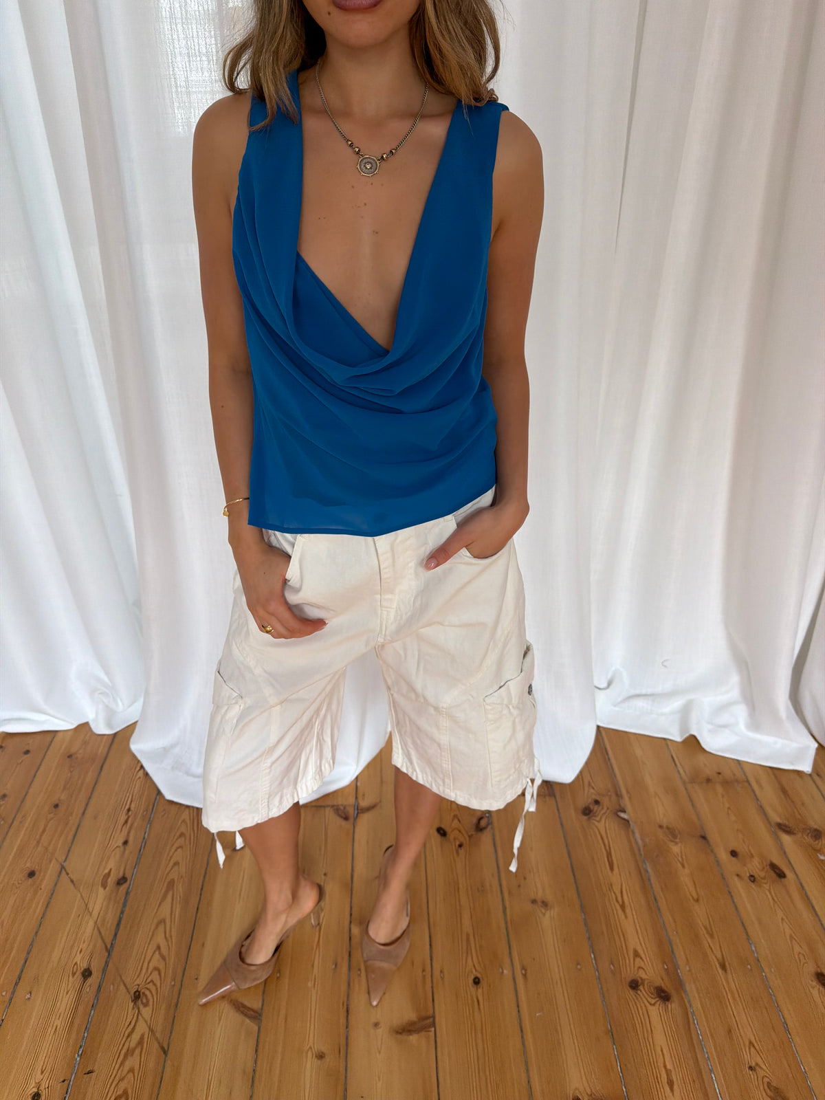 Annie Cargo Short White