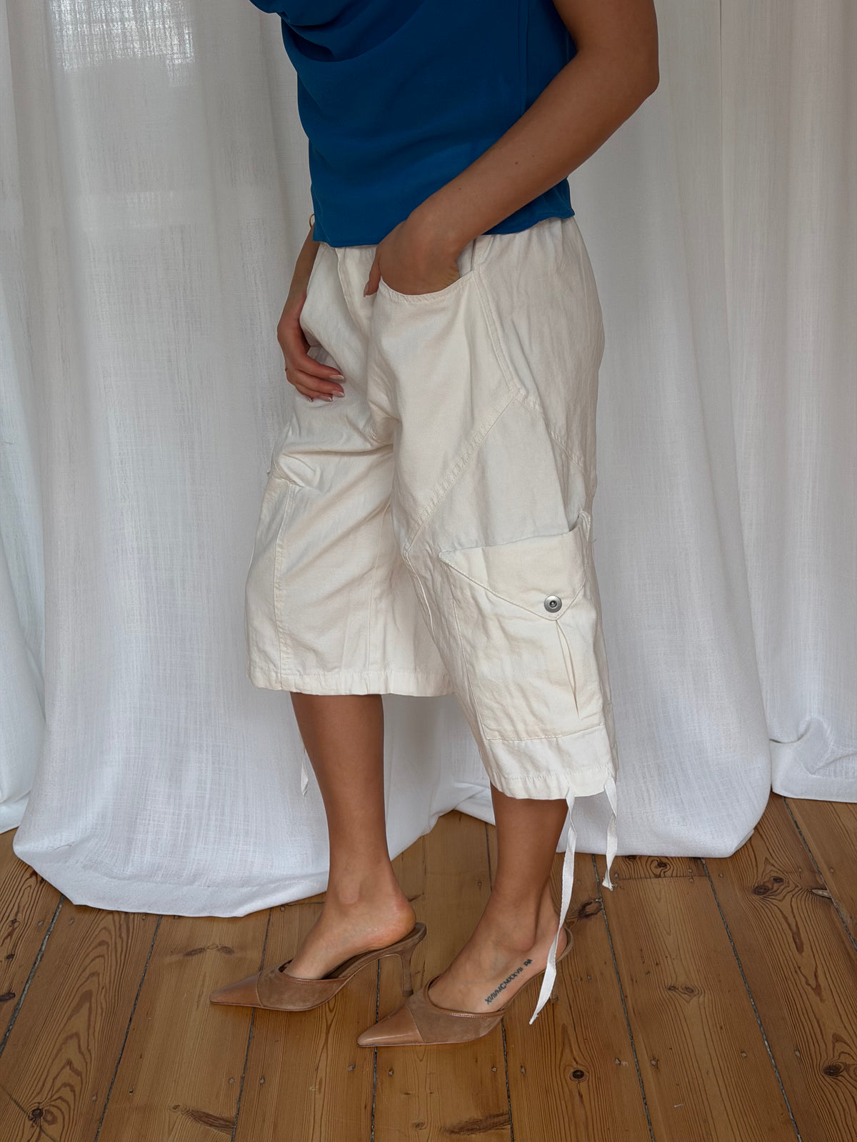 Annie Cargo Short White