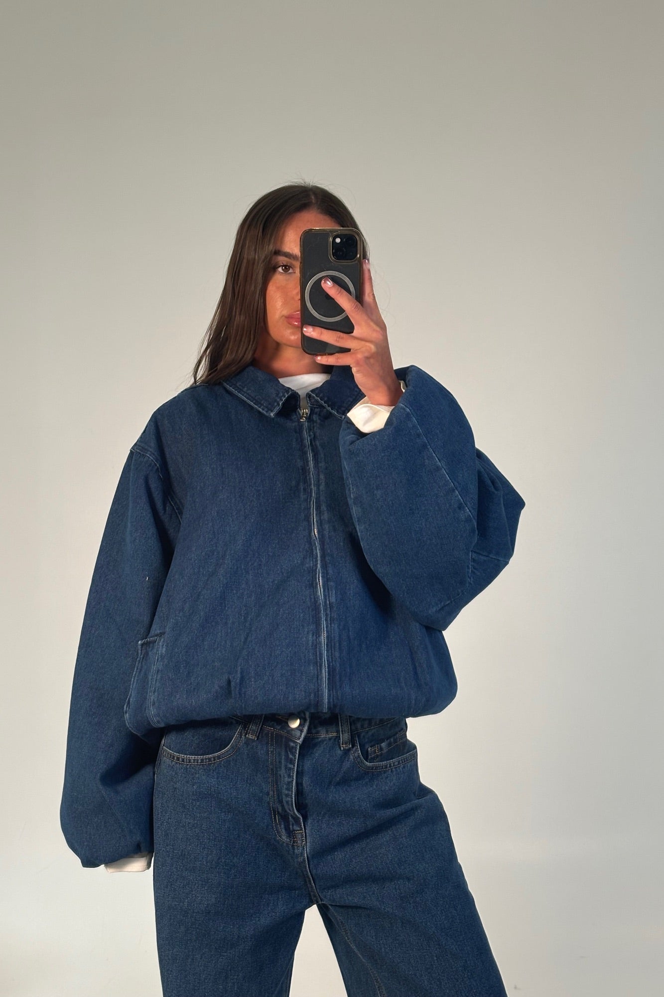 Unisex Denim Drop Shoulder Indigo