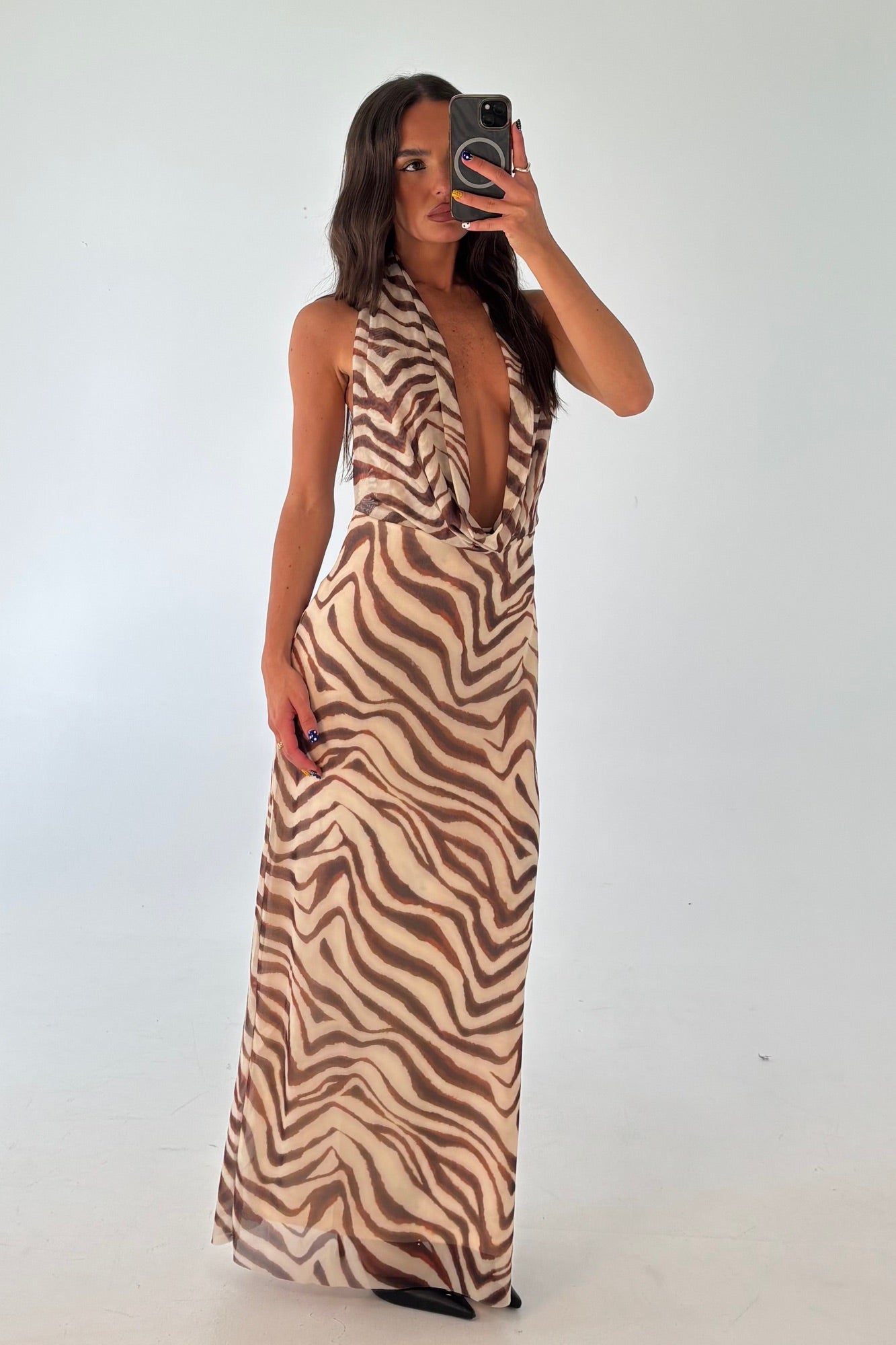 Josie Maxi Dress Brown