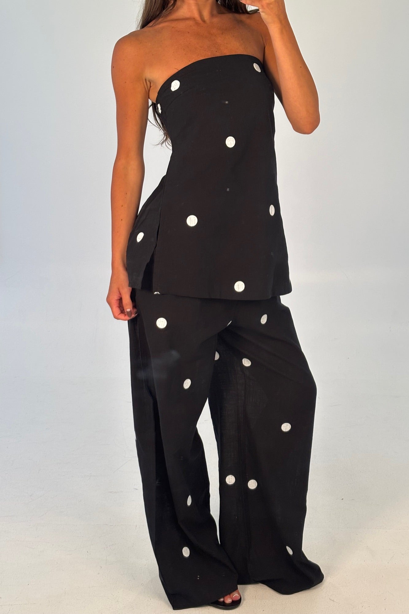 Nora Set Black Polka