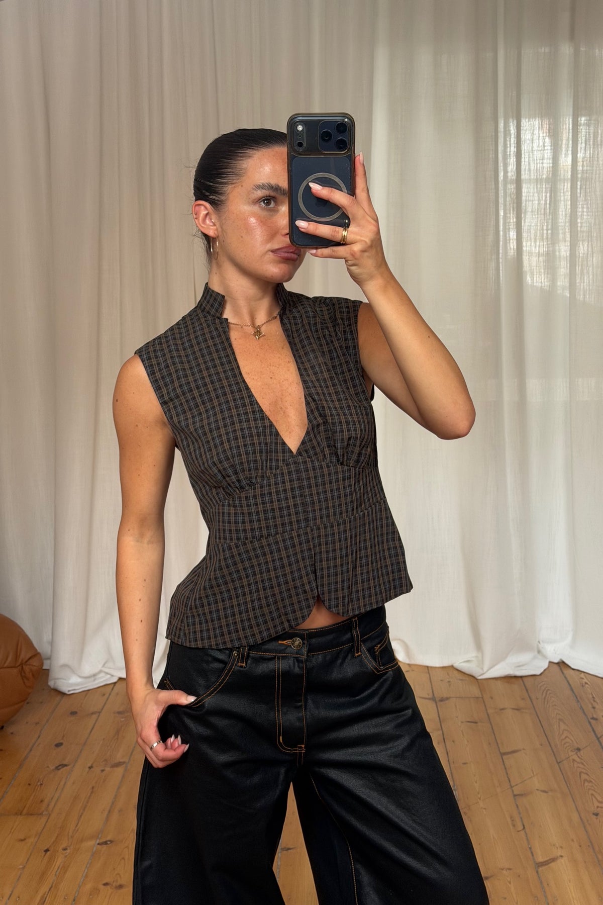 Lucie Top Brown