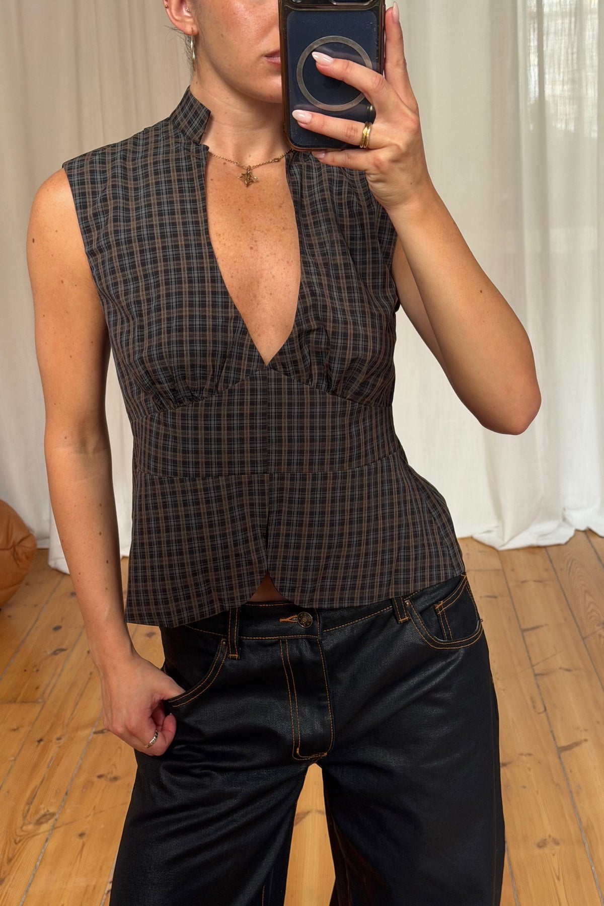 Lucie Top Brown