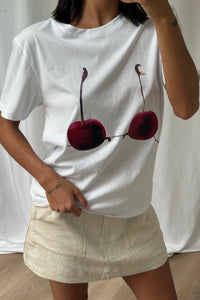 Cherry Tee White