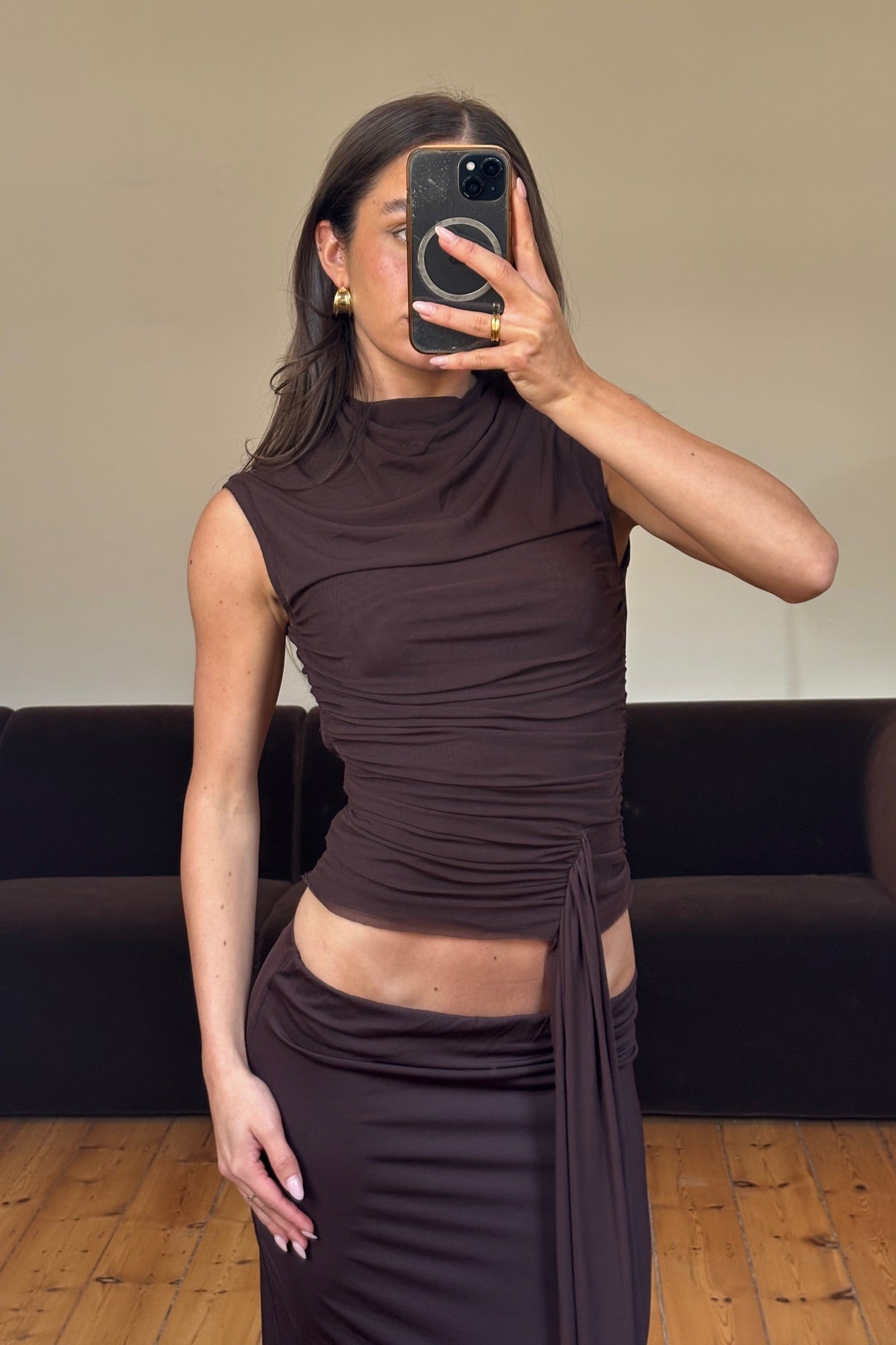 Sienna Top Chocolate