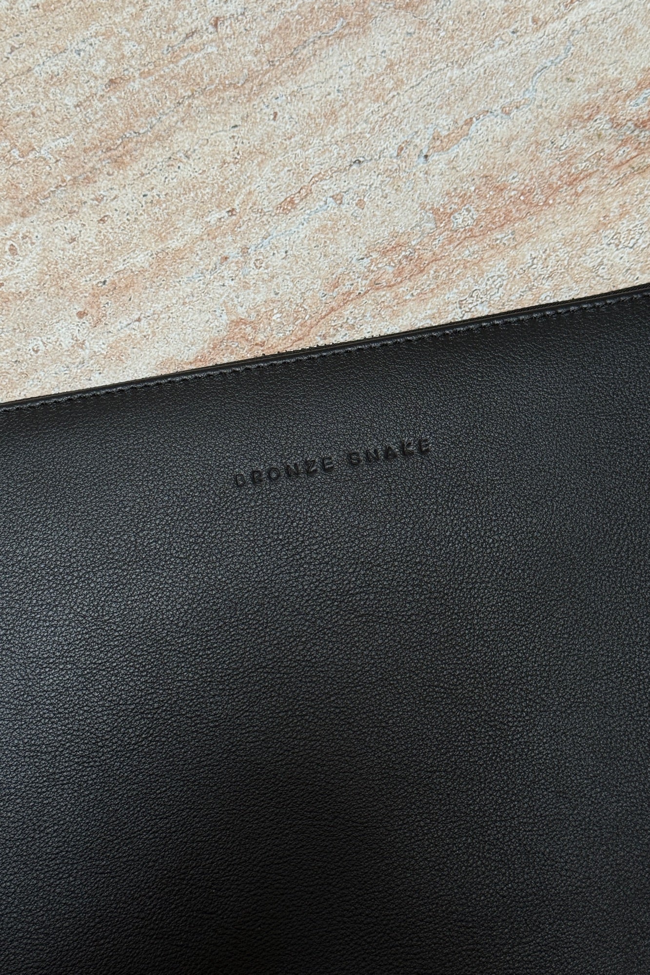 Classic Genuine Leather Laptop Case Black
