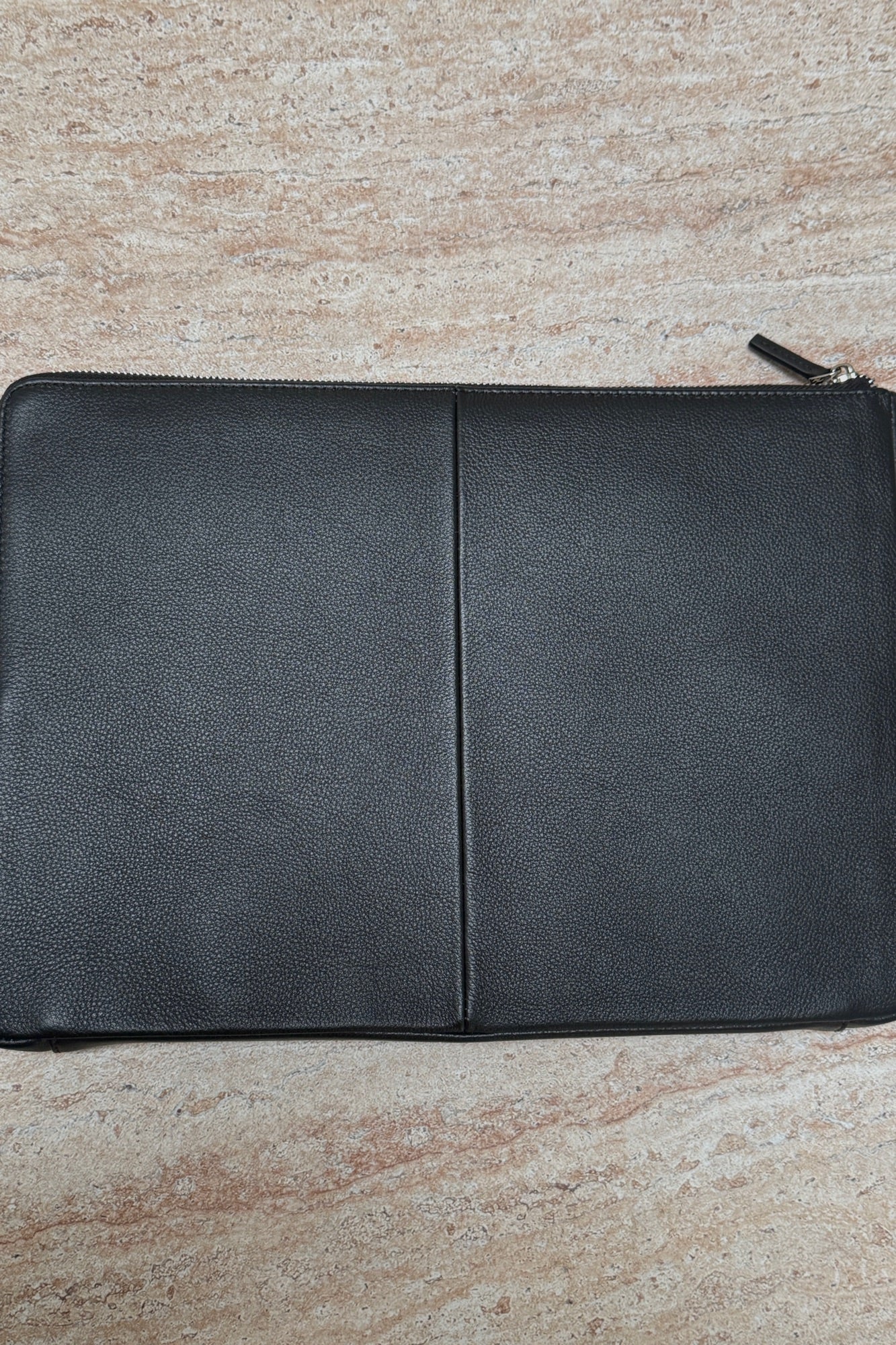 Classic Genuine Leather Laptop Case Black
