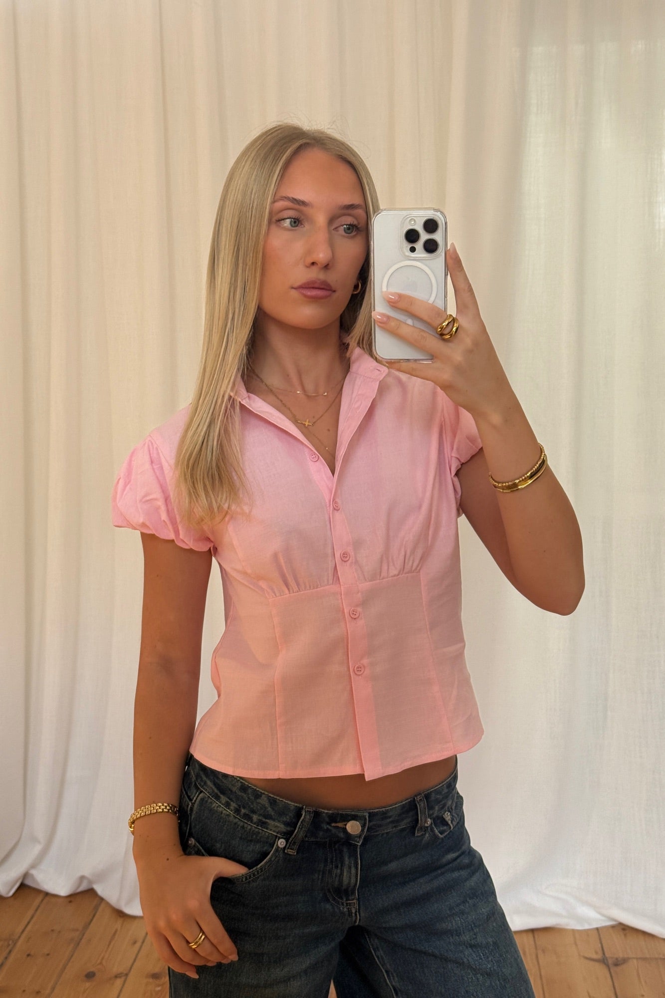 Skylar Short Sleeve Shirt Candy