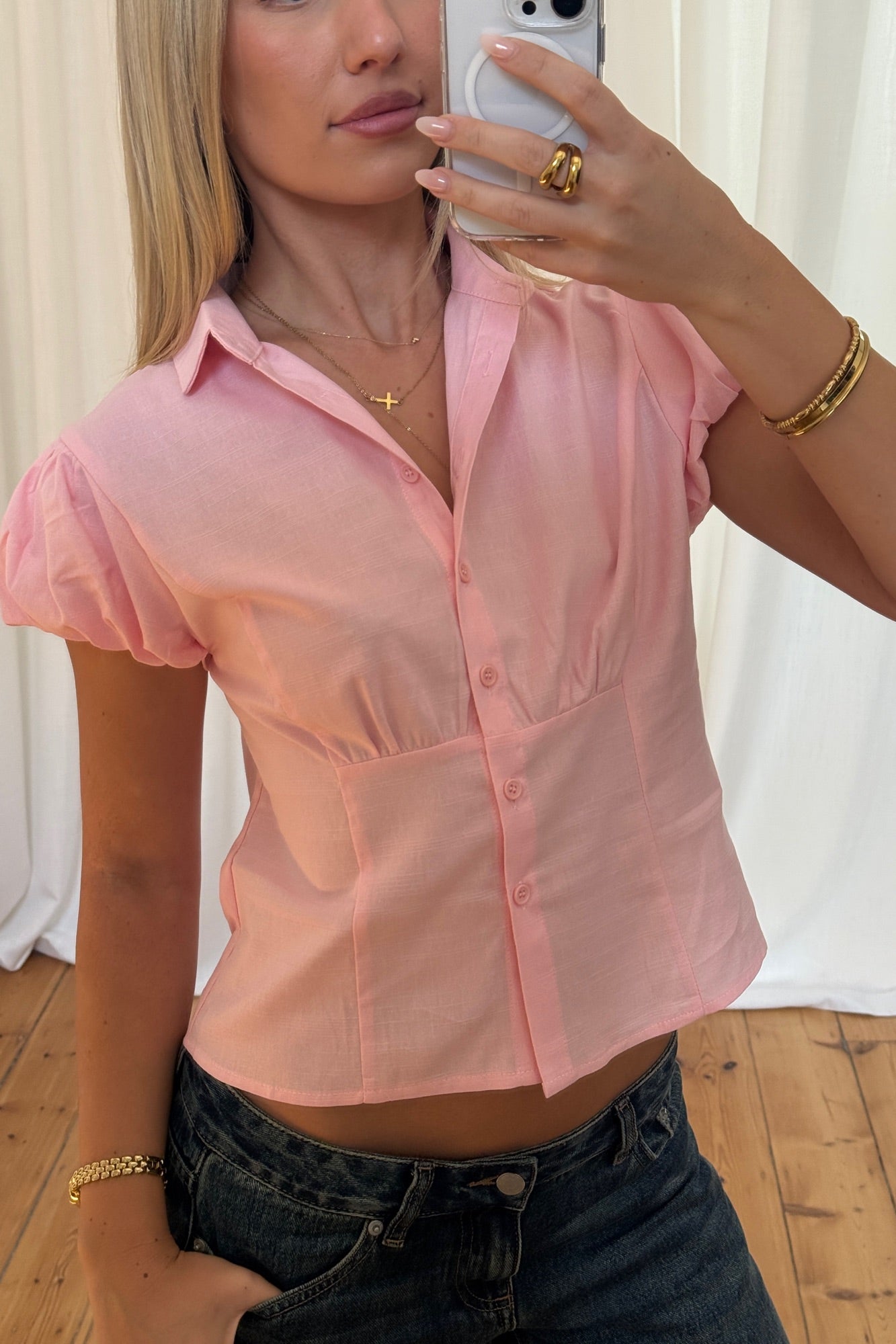 Skylar Short Sleeve Shirt Candy