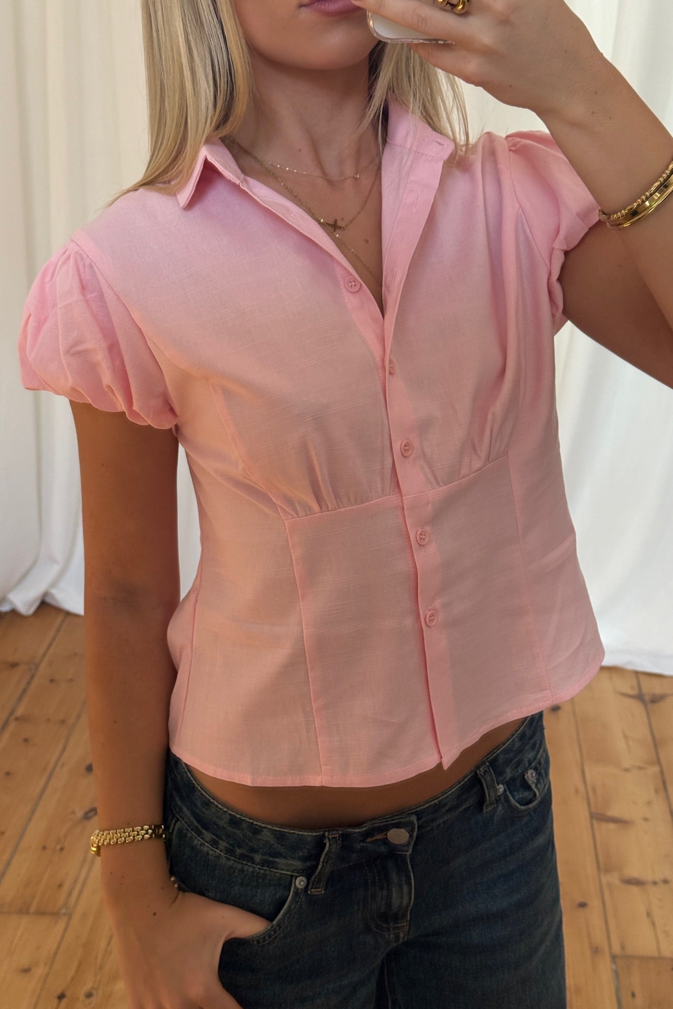 Skylar Short Sleeve Shirt Candy