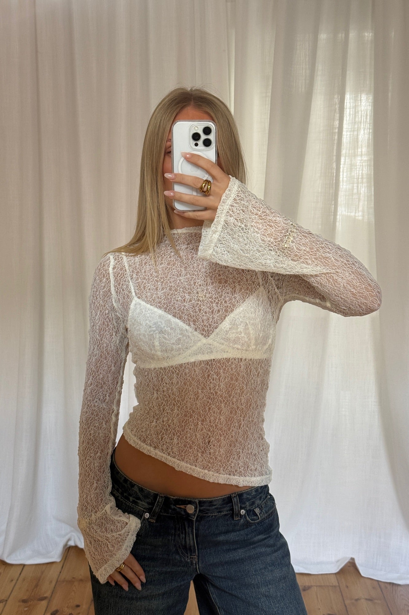 Elia Lace Top Cream