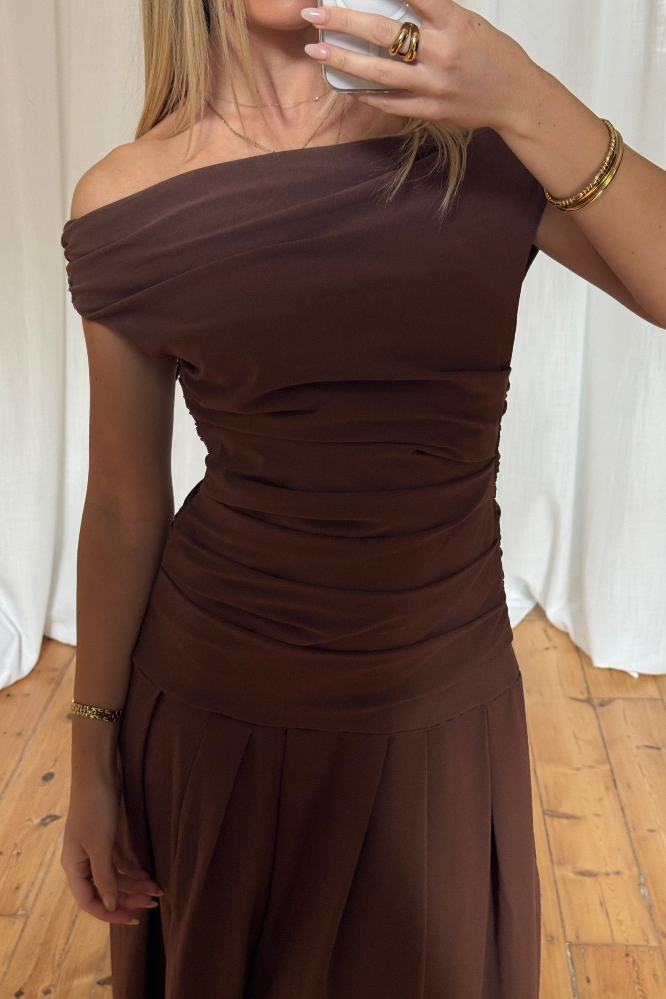 Elita Maxi Dress Chocolate