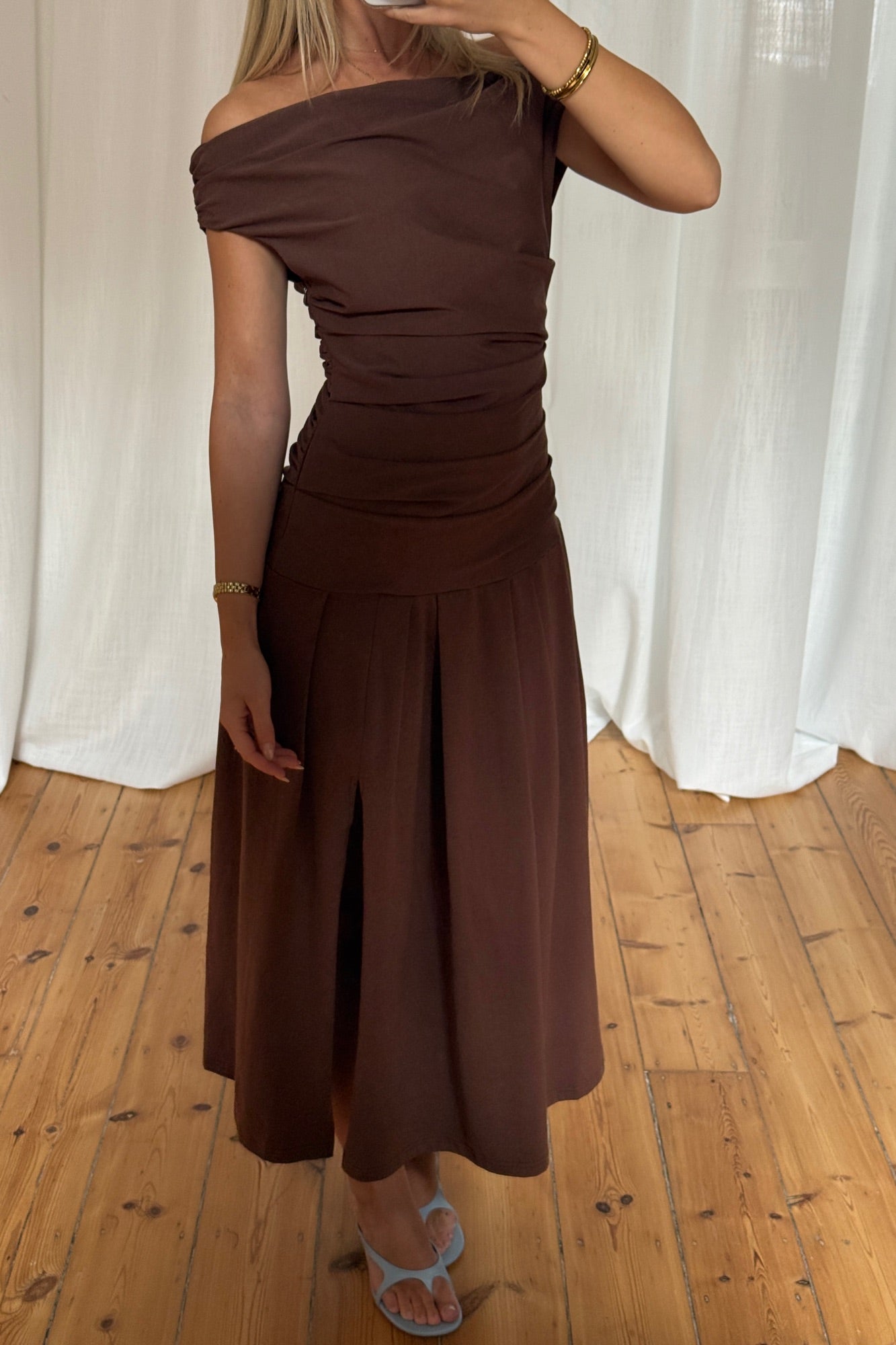 Elita Maxi Dress Chocolate