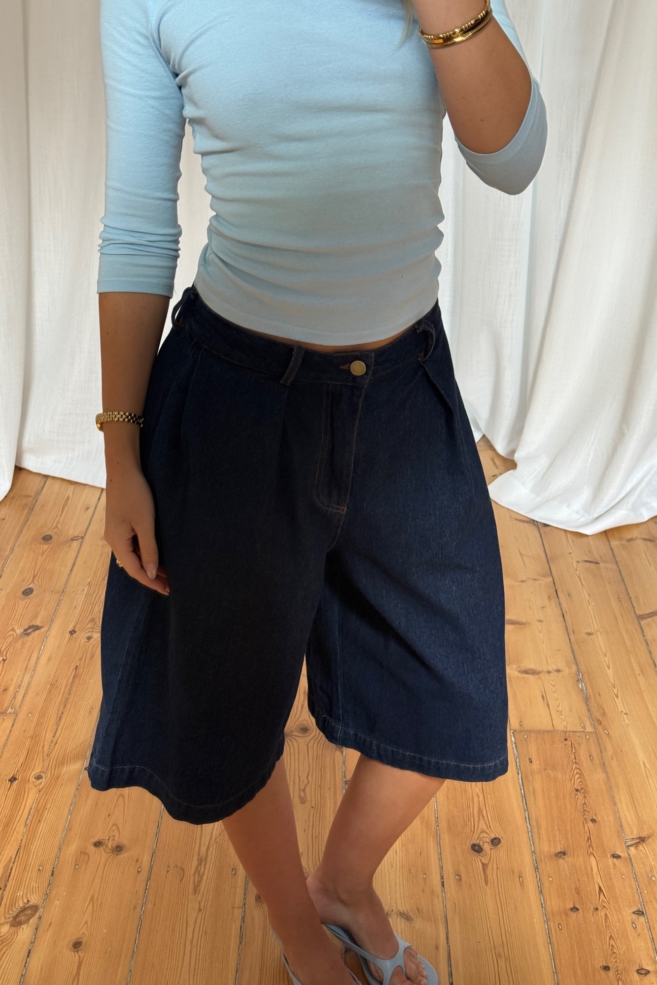 Roni Long Short Dark Denim