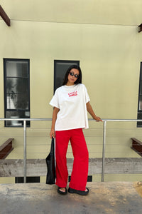 Chilli Margs Top White/Red