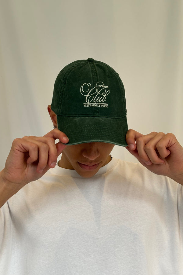 West Hollywood Fitness Cap Bottle Green