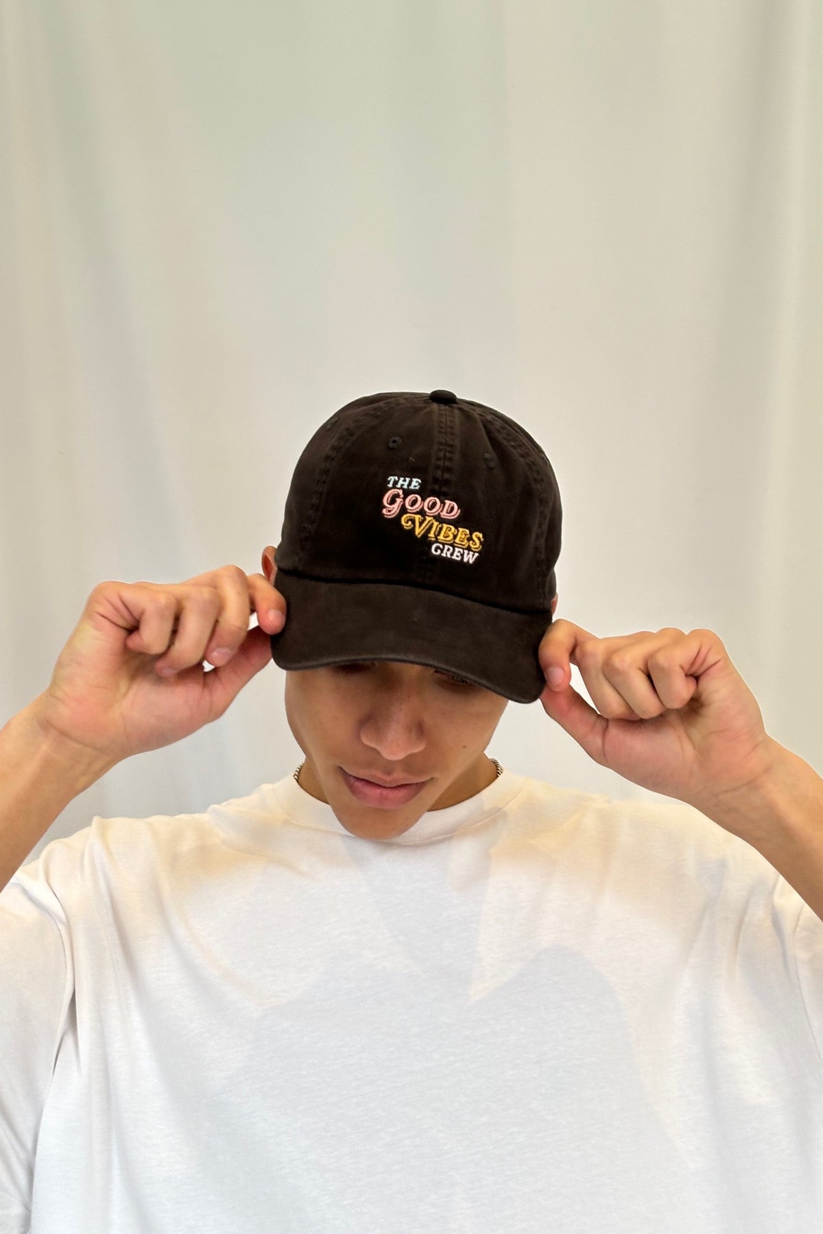 Good Vibes Ball Park Cap Charcoal