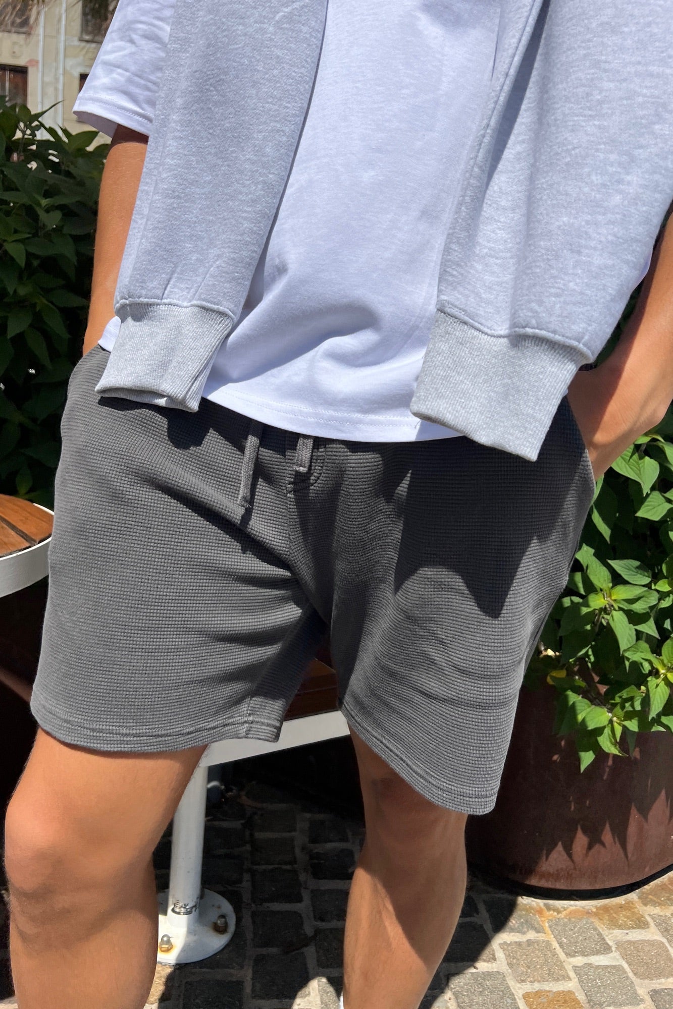 NTH Waffle Short Charcoal
