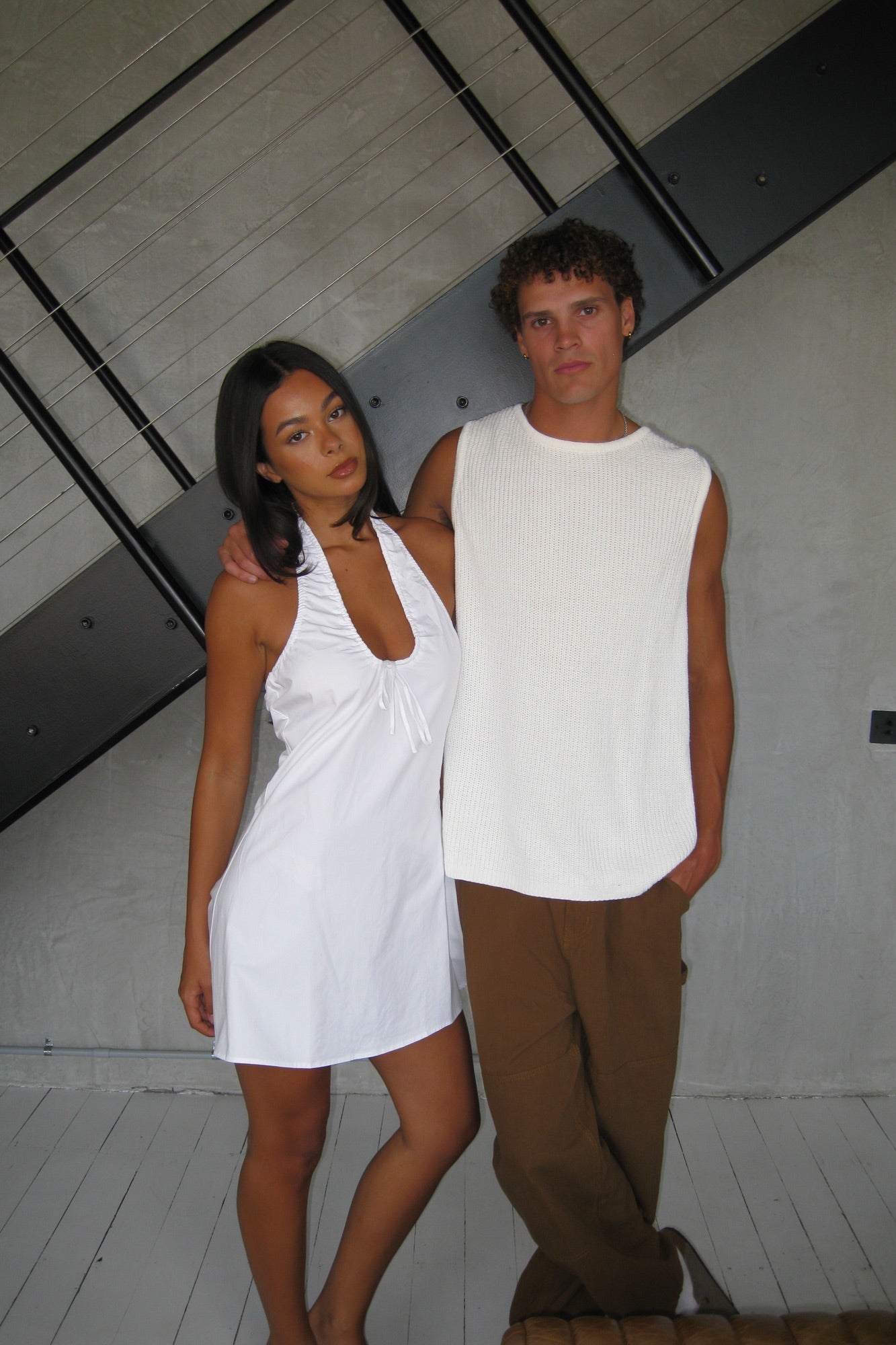 NTH Chunky Knit Tank Ivory