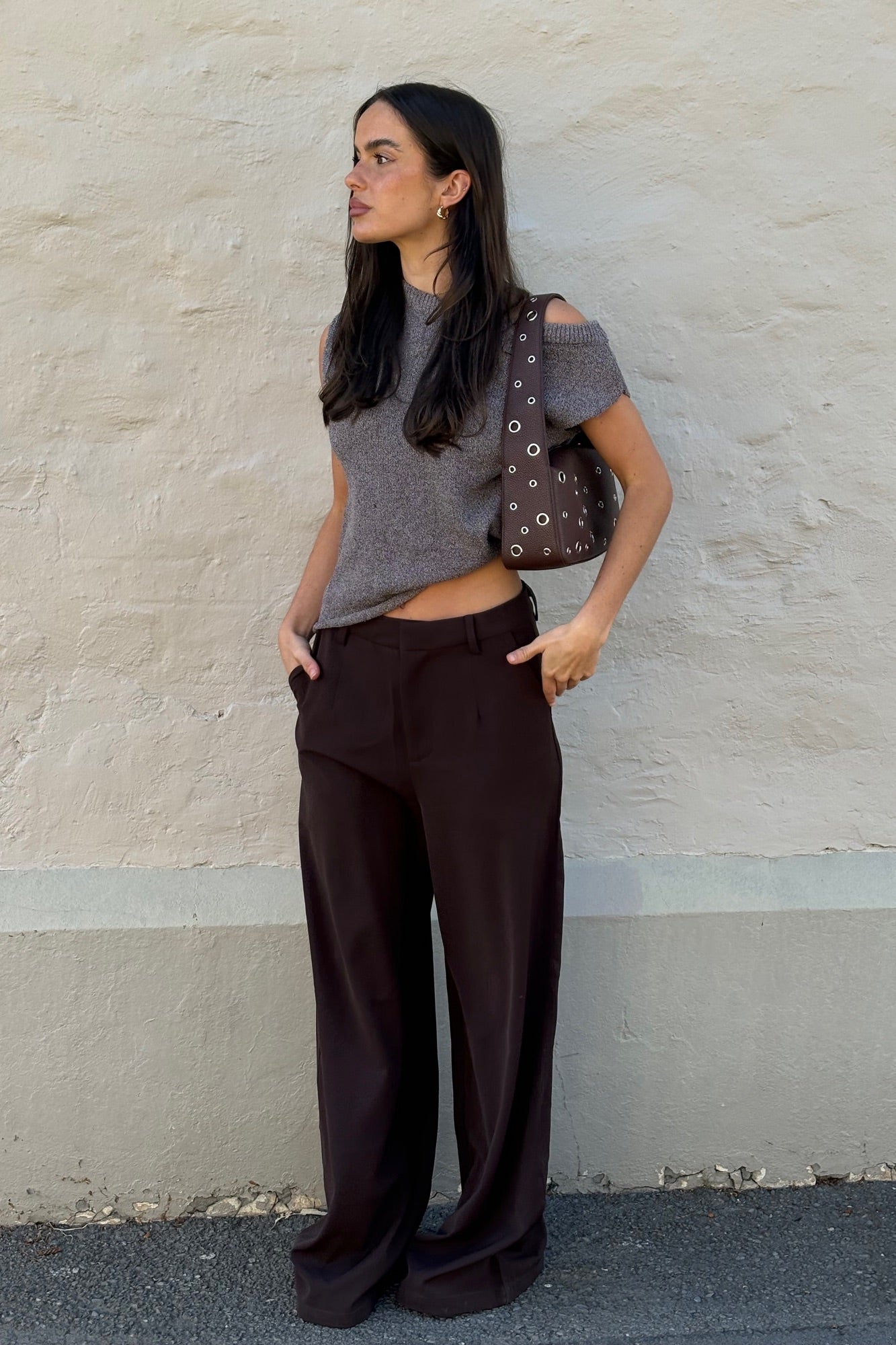 Sharna Pant Dark Brown