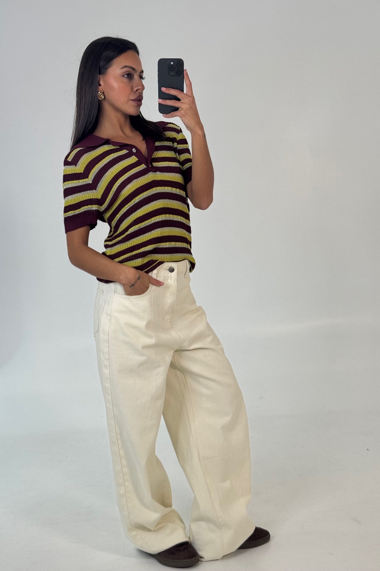 Dylan Short Sleeve Rugby Top Wine