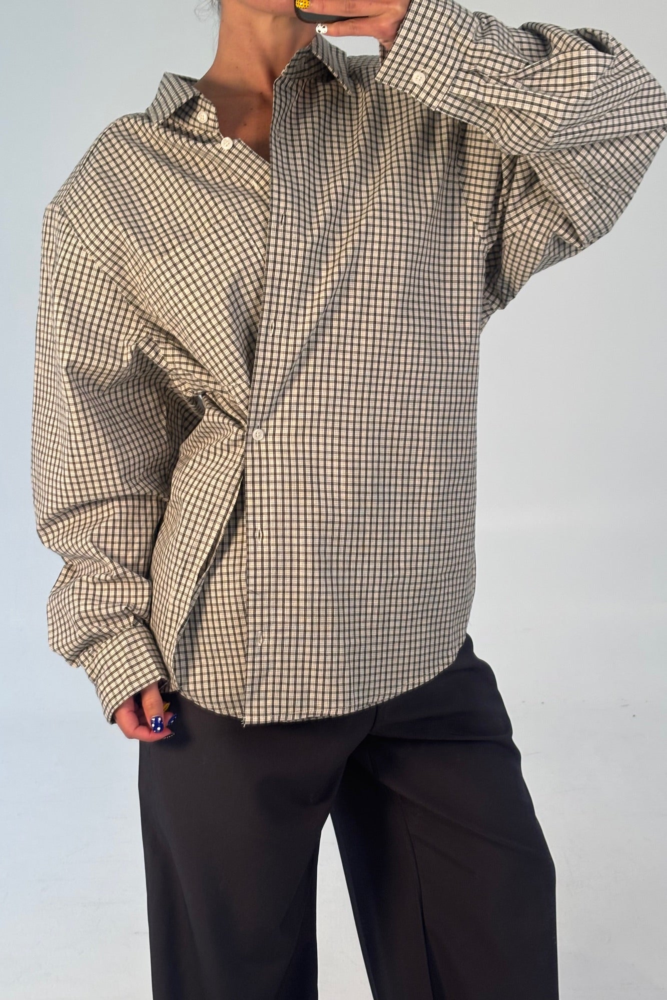 Notting Hill Shirt Cream Check