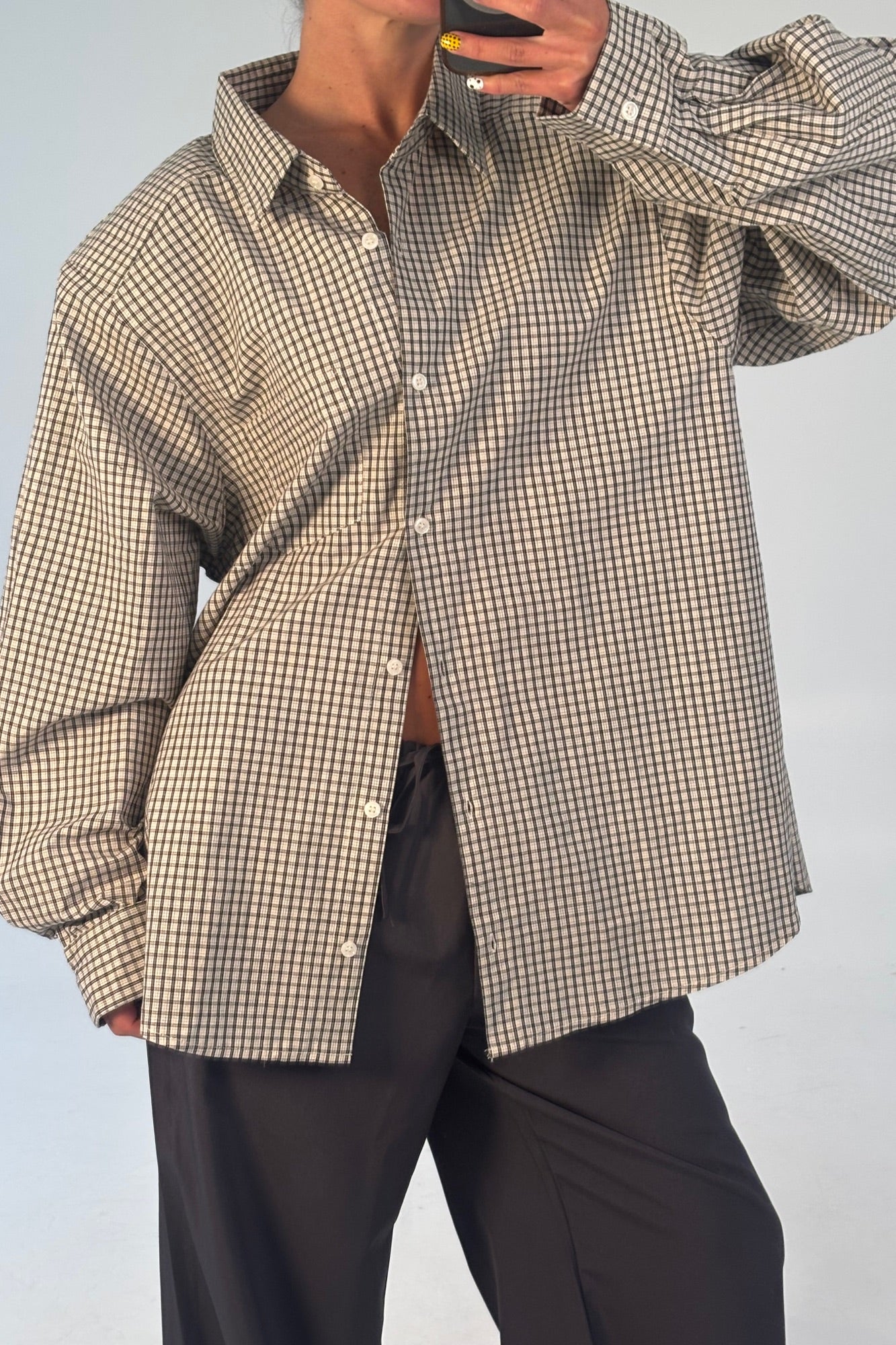 Notting Hill Shirt Cream Check