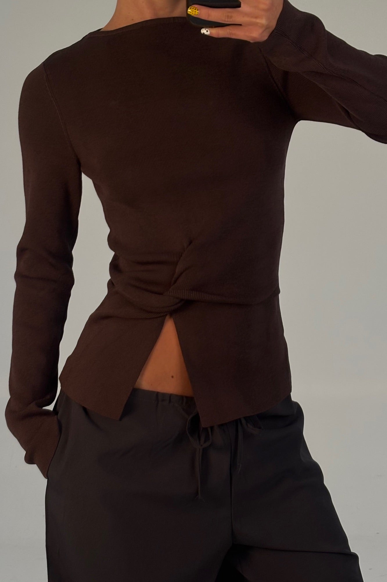 Yuki Long Sleeve Chocolate