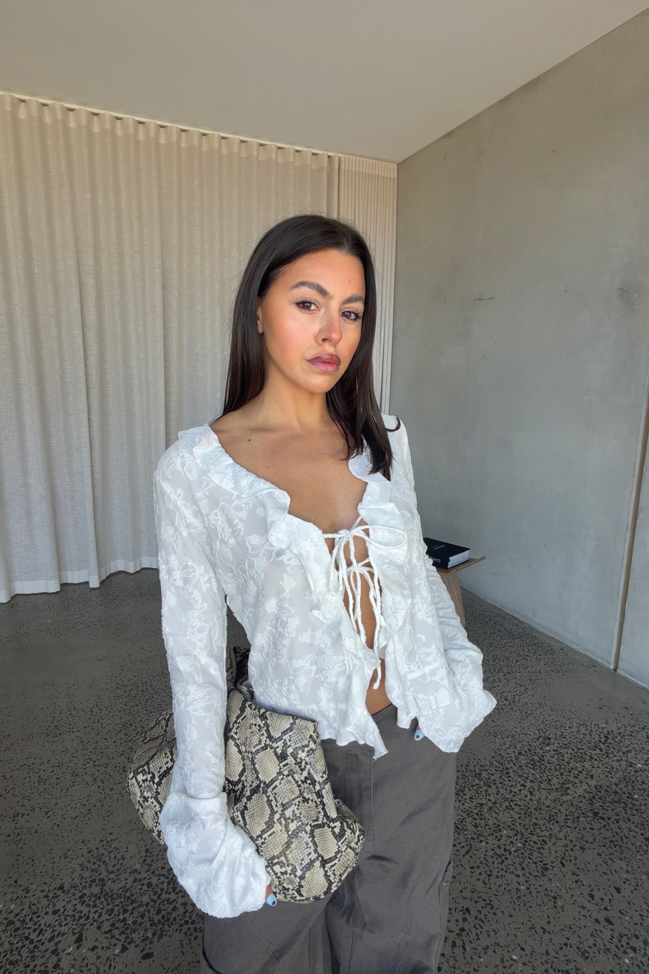 Lani Long Sleeve White
