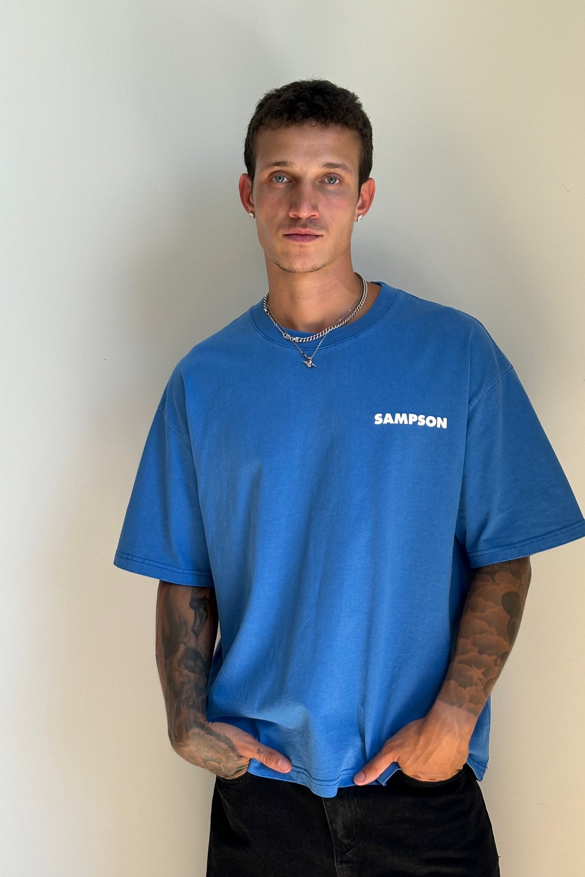 Marty Sampson Logo Tee Cobalt