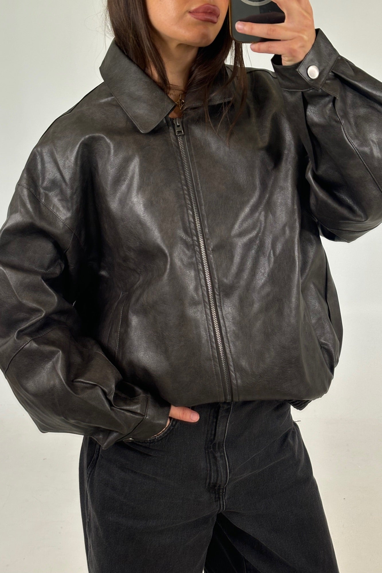 Denny Bomber Vintage Black