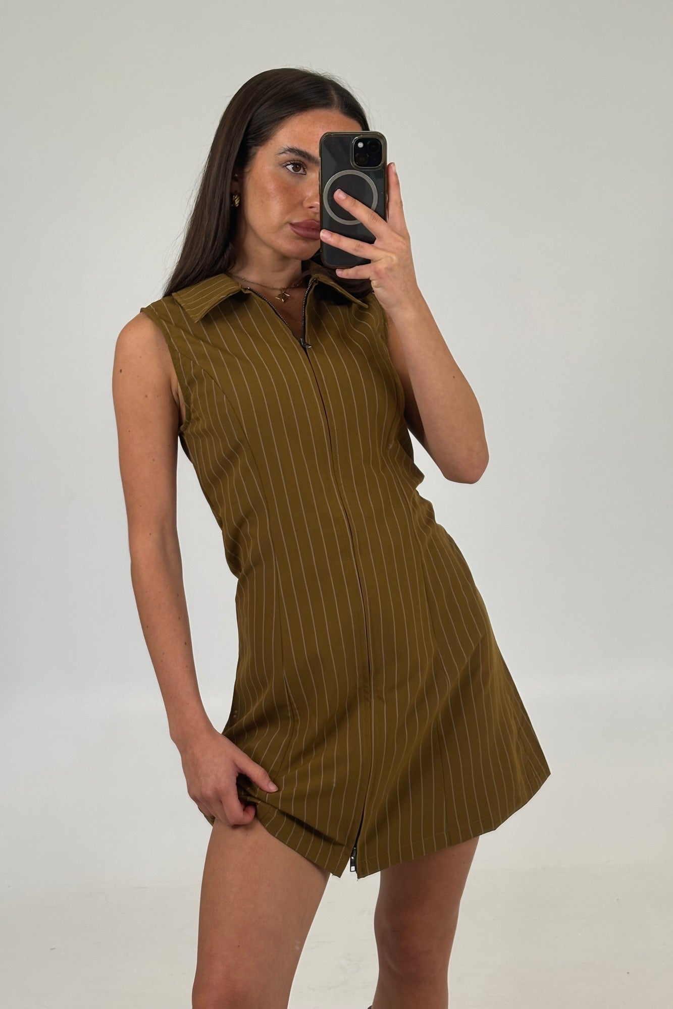 Lorna Mini Dress Chocolate