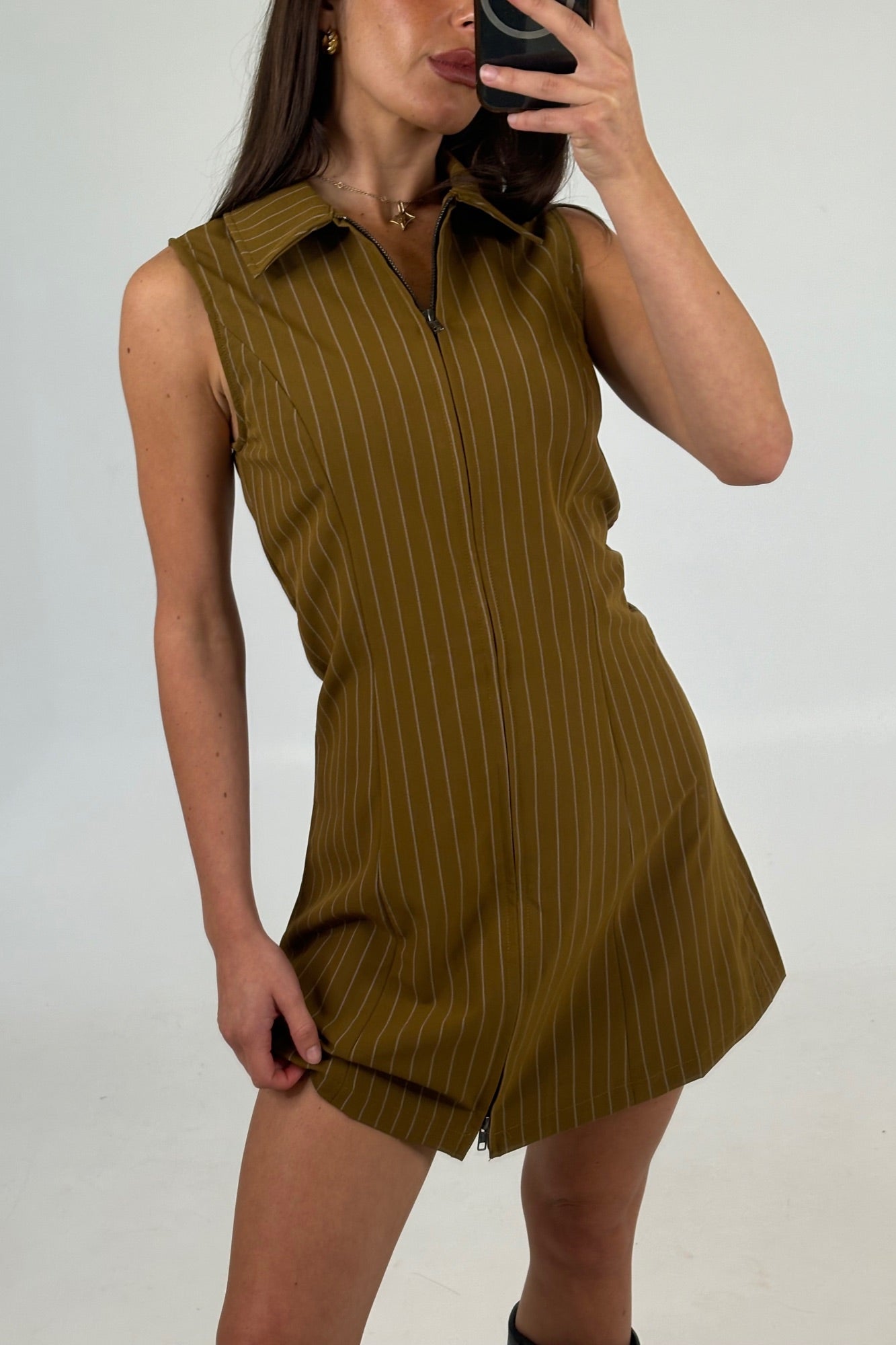 Lorna Mini Dress Chocolate