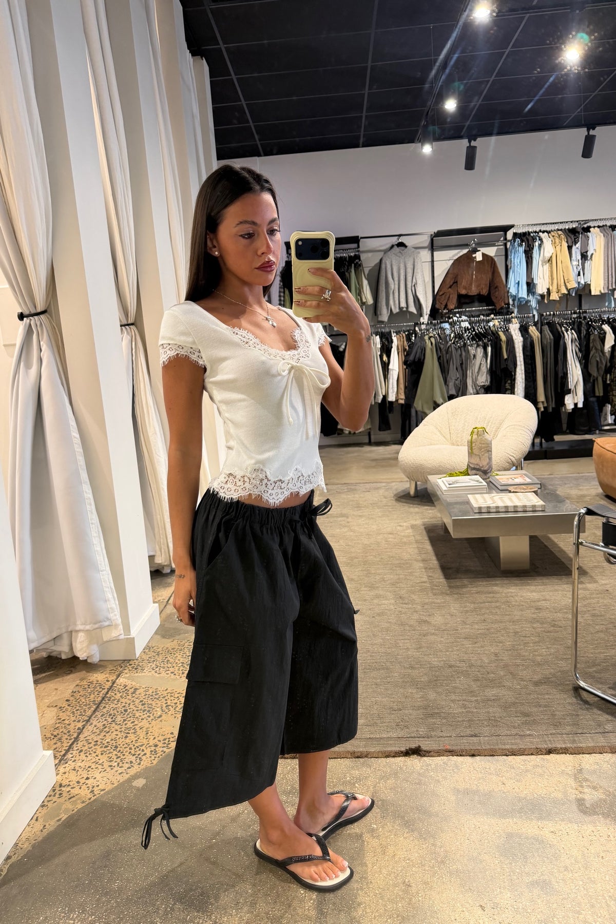 Rosie Lace Top White