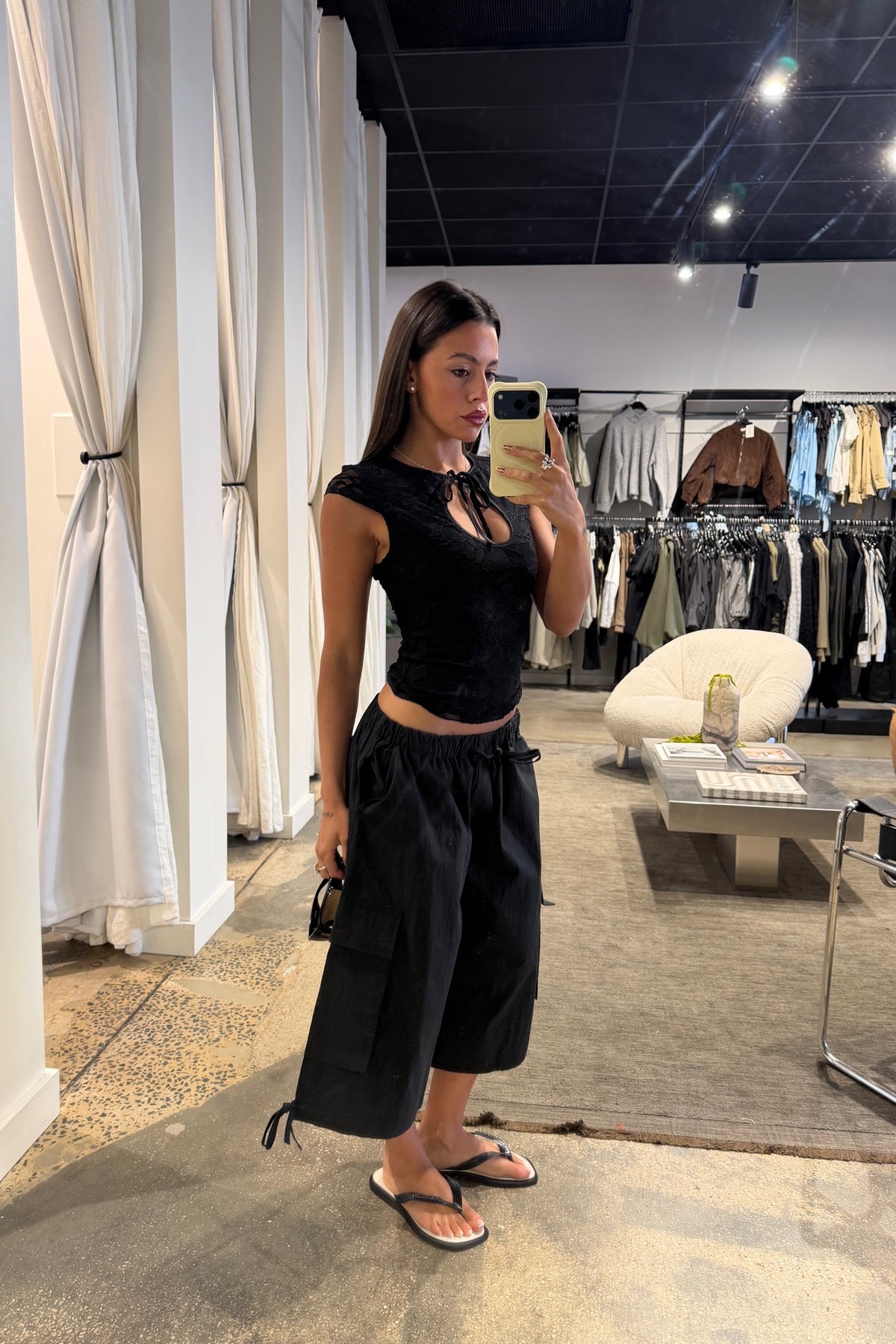 Tasha Lace Top Black