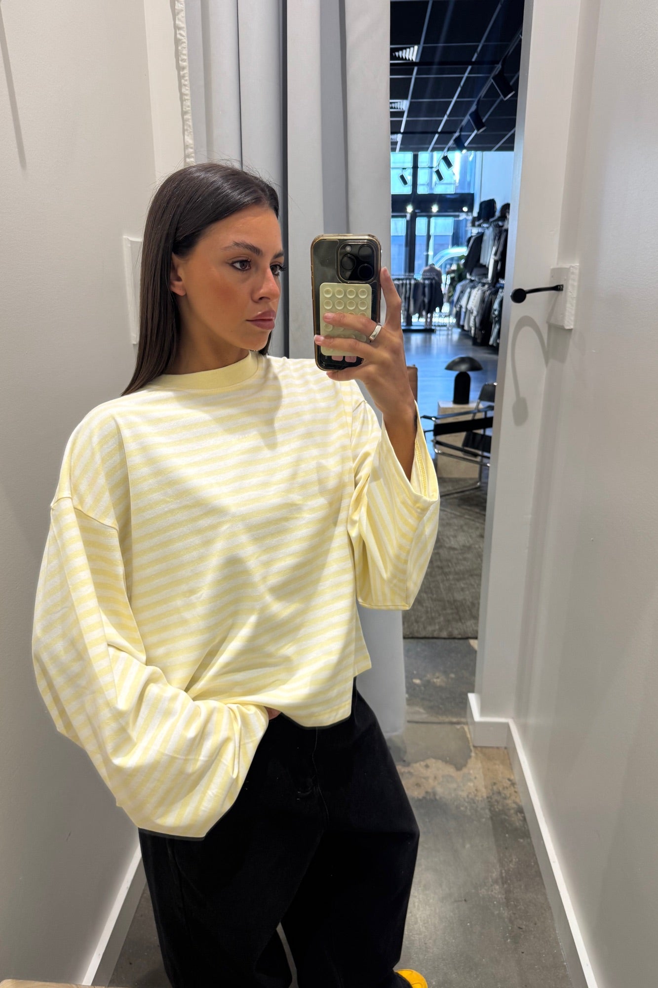 Bloom Long Sleeve Lemon Stripe