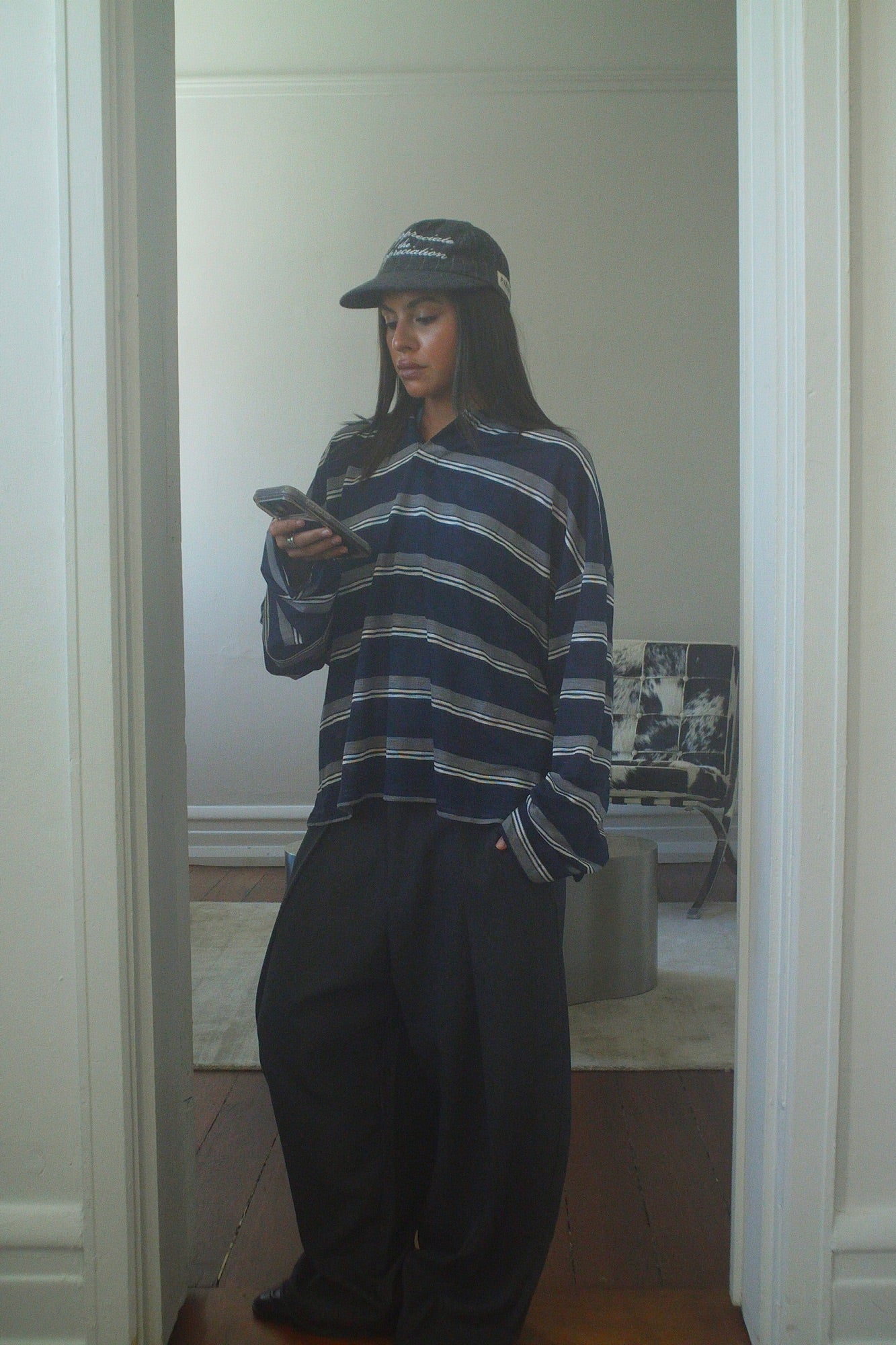 Rebels Jersey Navy Stripe