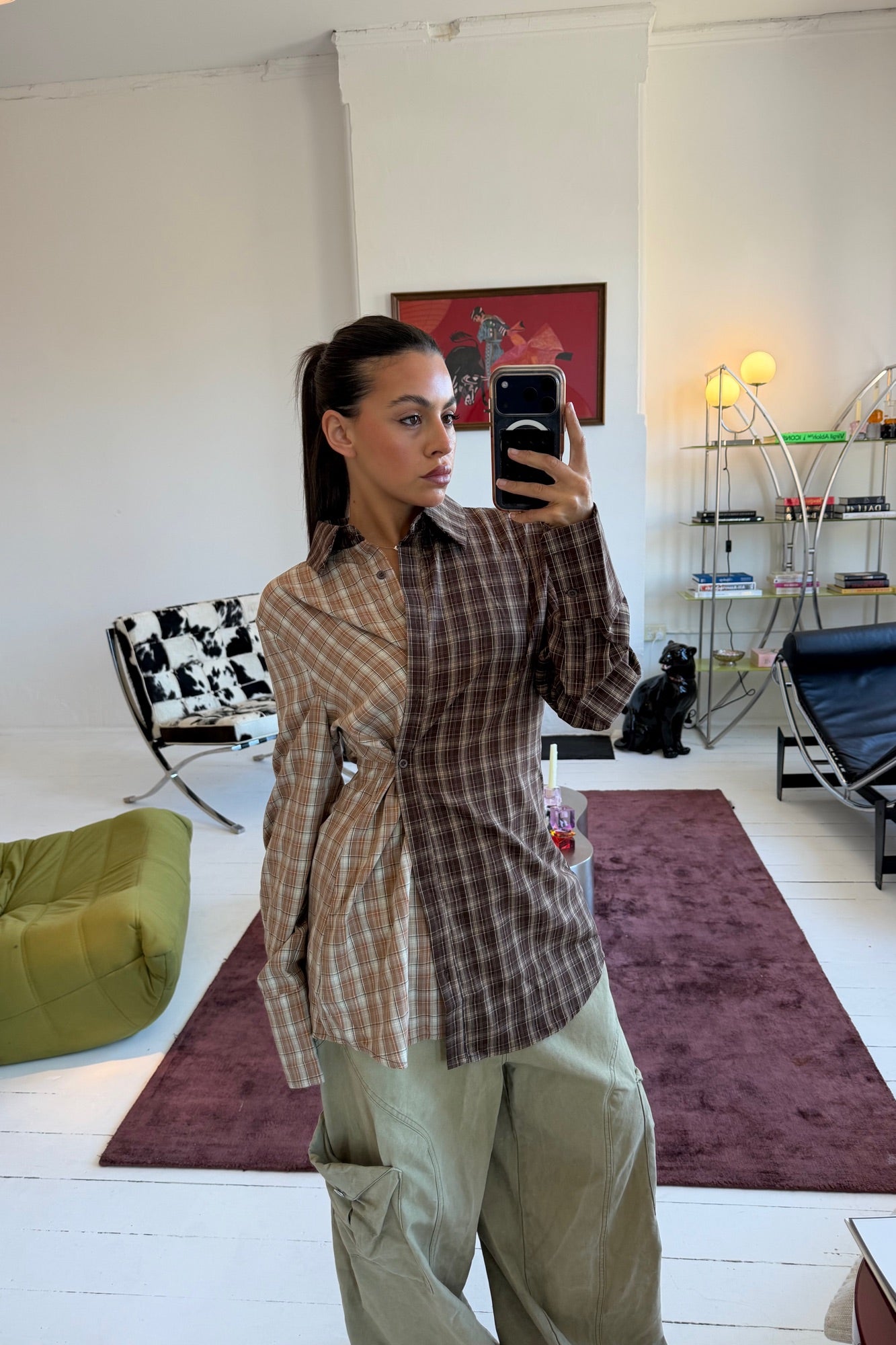 Tully Checkered Shirt Mocca