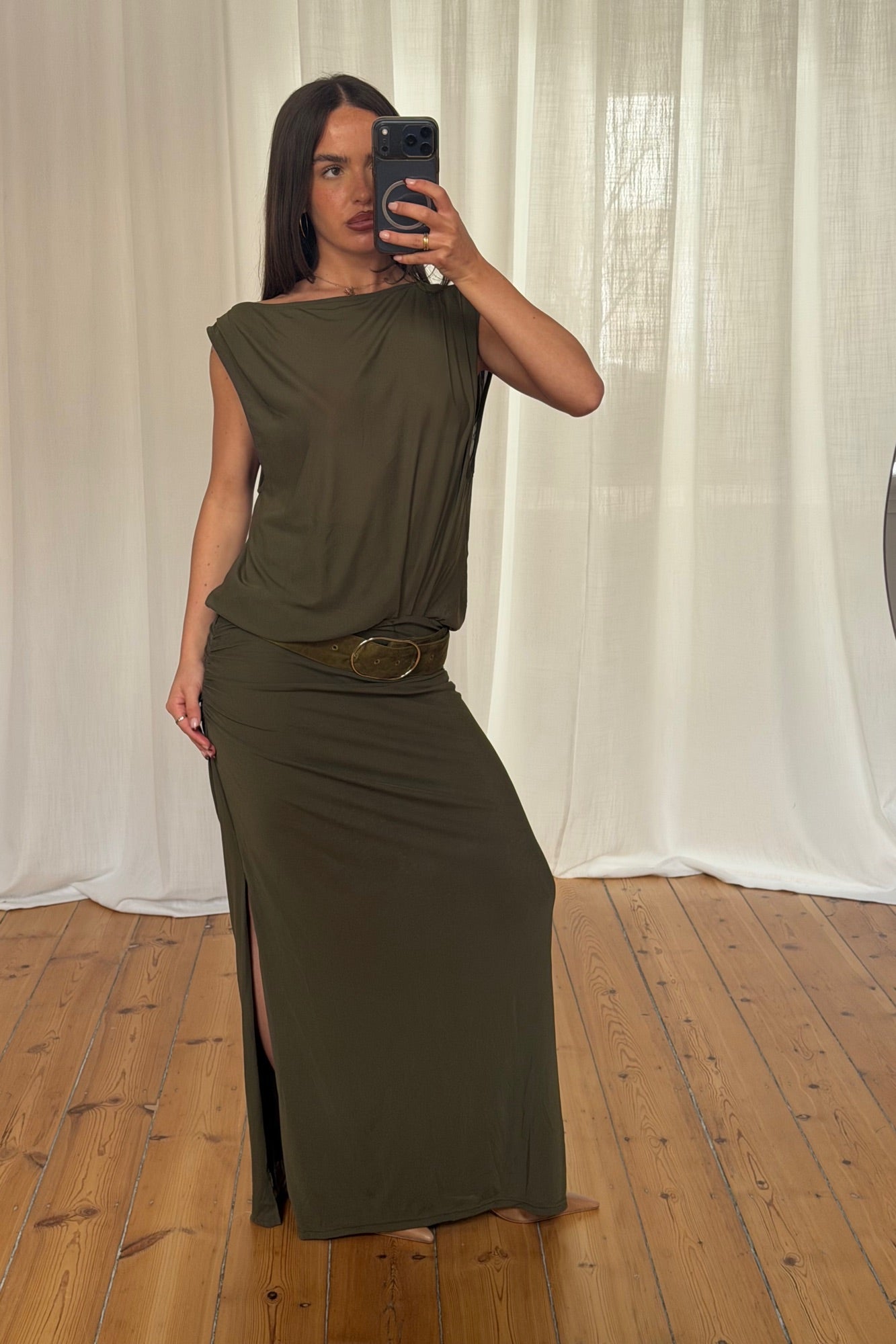 Selen Dress Olive