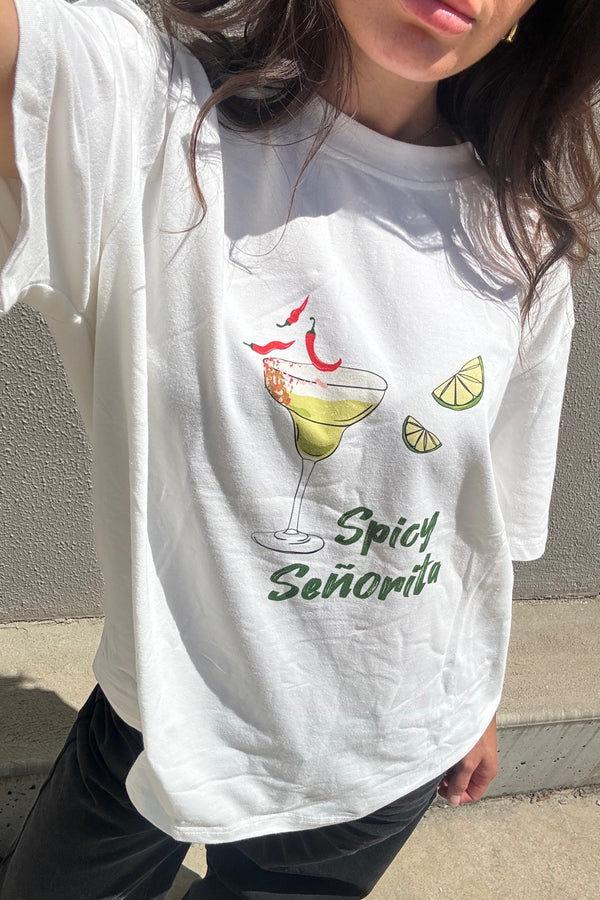 Spicy Senorita Top White