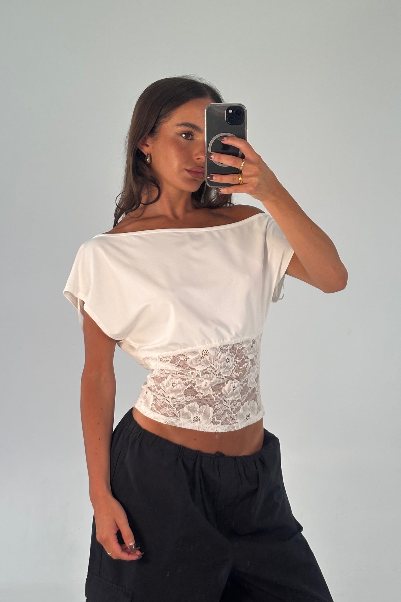Kate Lace Top White