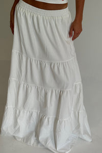 Matilda Maxi Skirt White