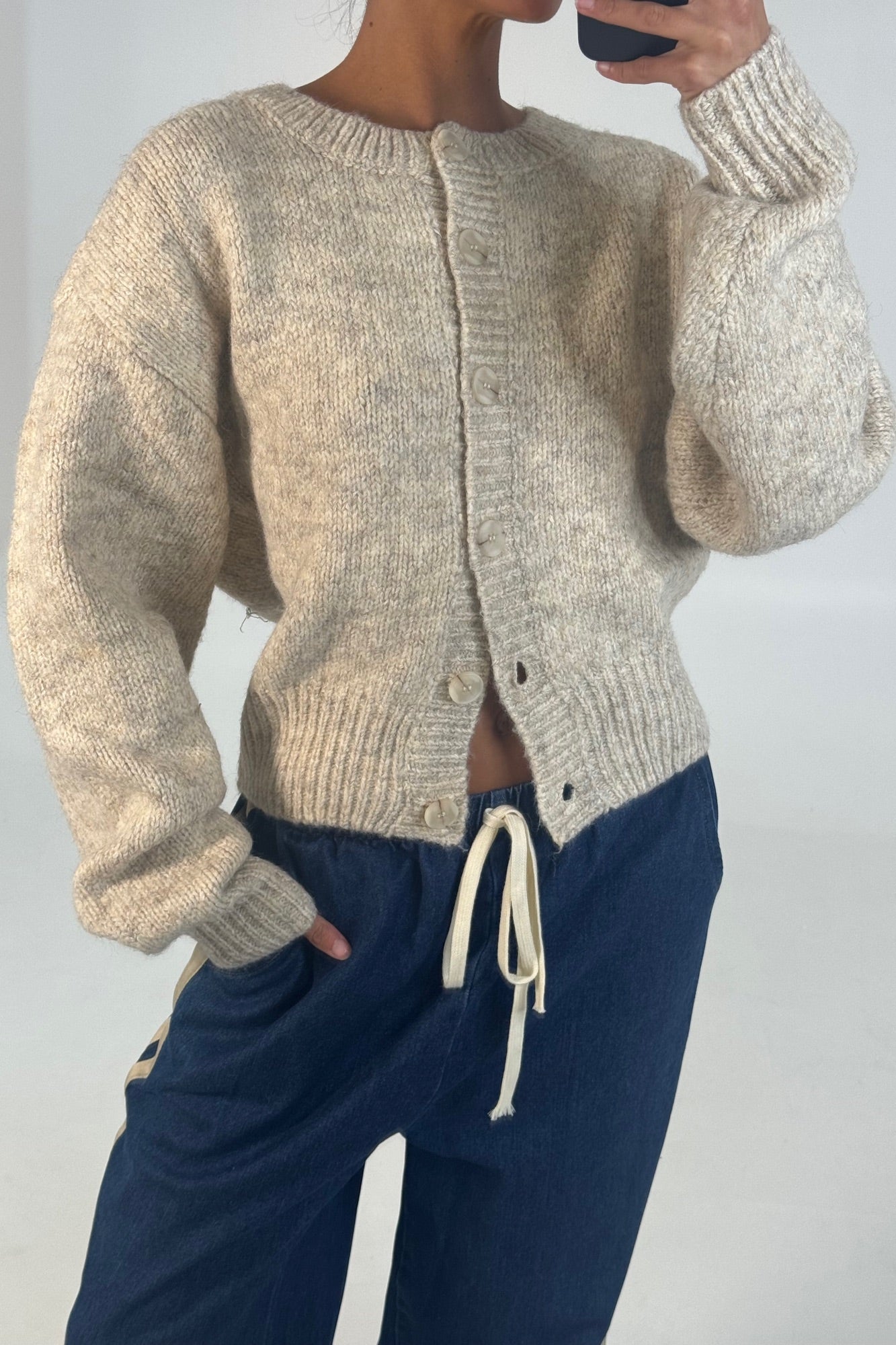 Sandra Cardigan Sand
