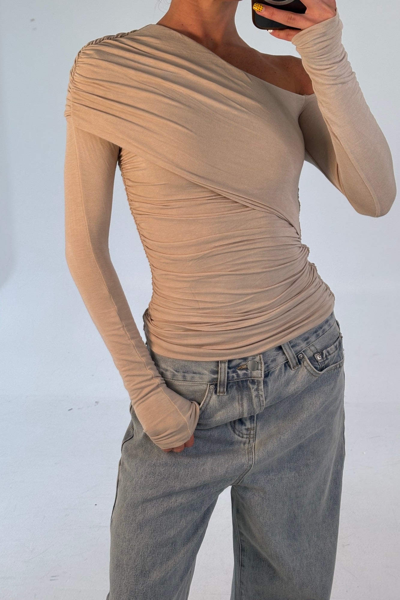 Yani Top Almond
